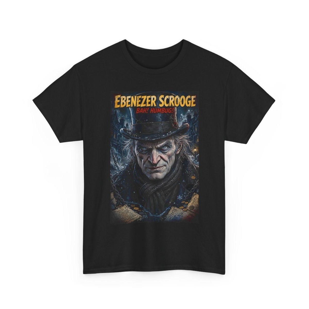 Ebenezer Scrooge T Shirt – Charles Dickens A Christmas Carol Classic Holiday Tee