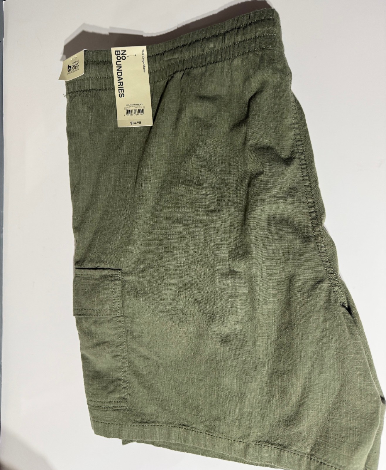 No Boundaries -Size XL -Green Artichoke-Drawstring-Shorts