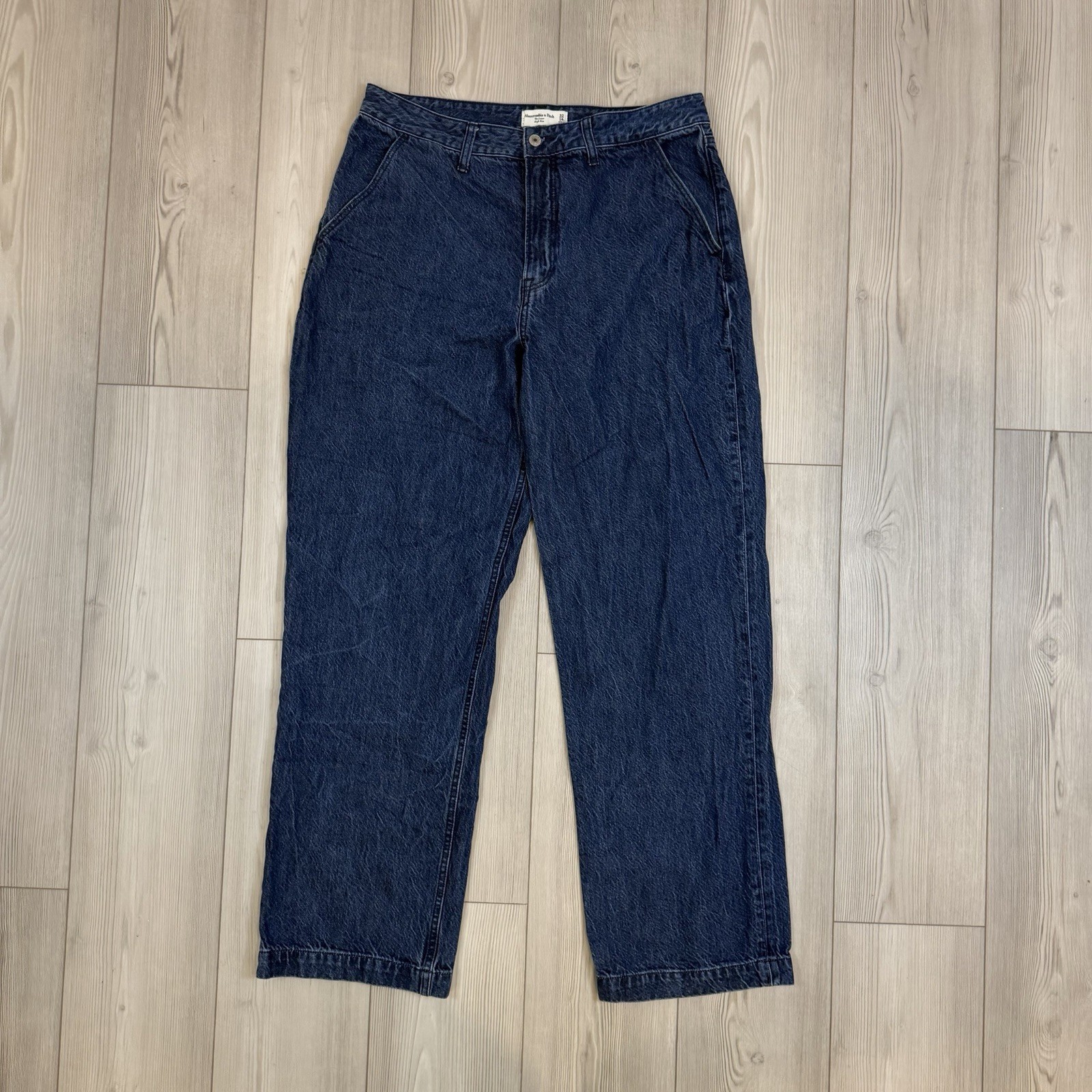 Abercrombie & Fitch 32/14L Denim The Loose High Rise Blue Jeans