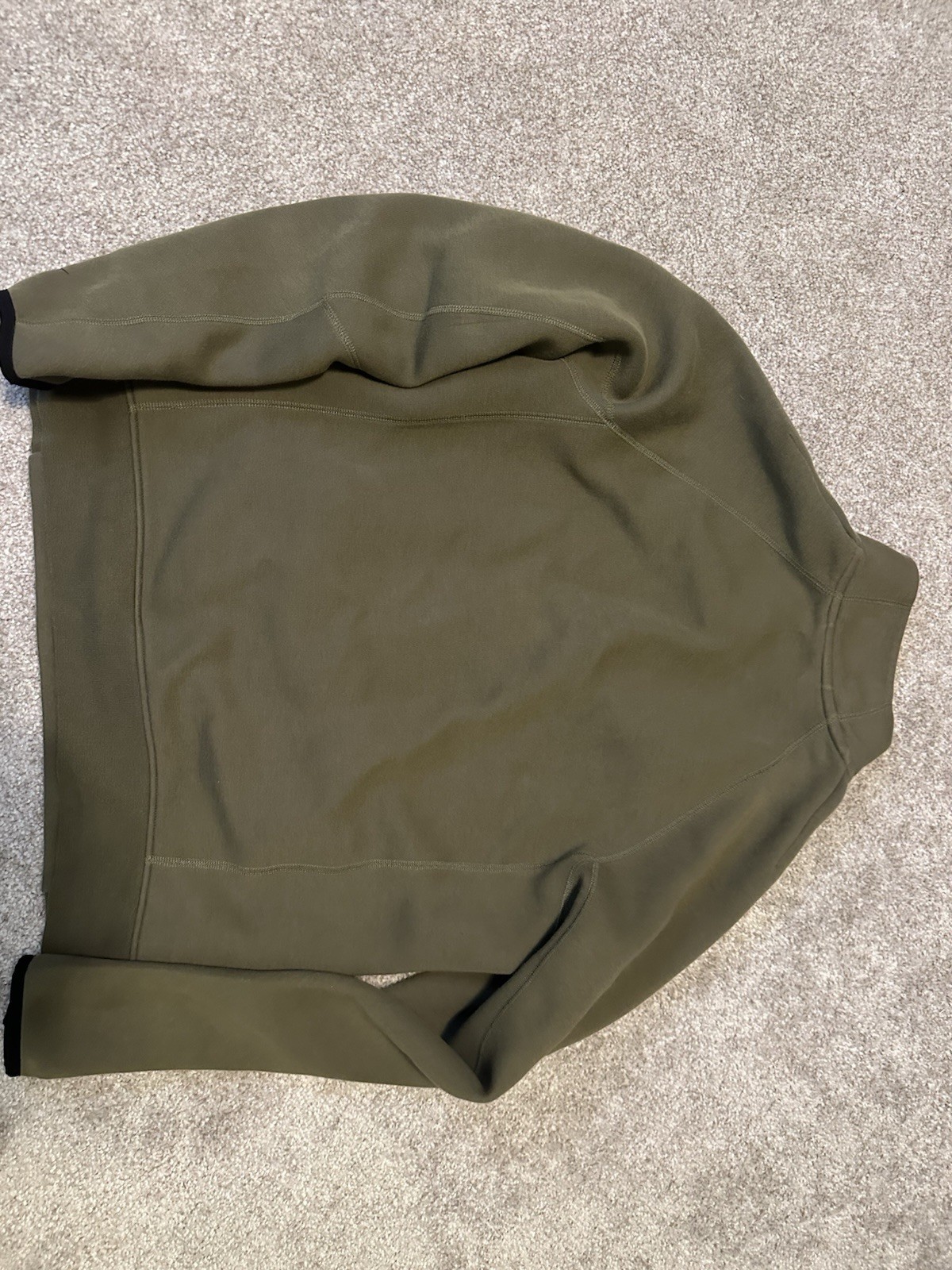 Size M Medium – Nike Sportswear Tech Fleece Half Zip- Olive Green