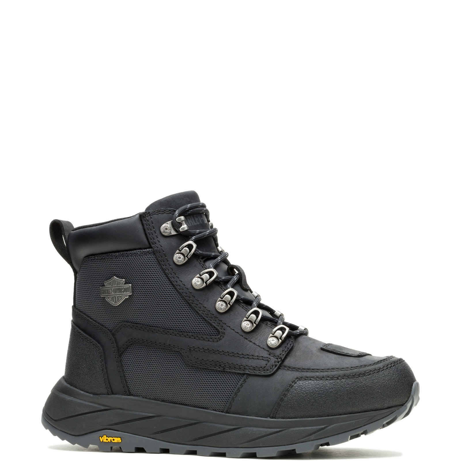 Harley-Davidson Greyford 4.75 Inch D96323 Mens Black Motorcycle Boots