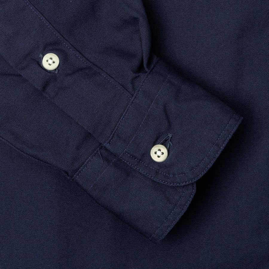 Gitman Vintage $250 NWT Navy Blue Overdye Oxford 100% Cotton Button Down Shirt M