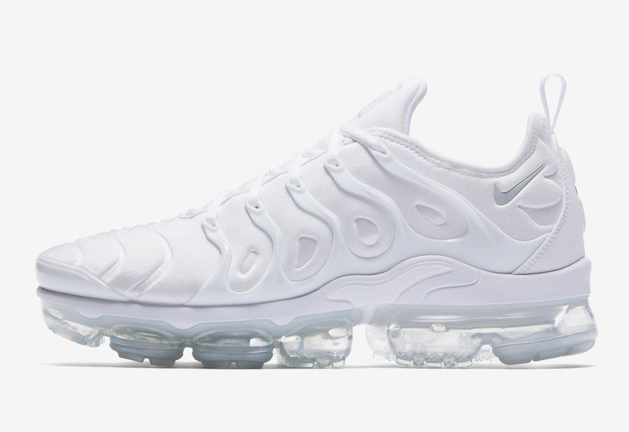 Nike Air Vapormax Plus Triple White Pure Platinum 924453-100 Men’s Retro Running