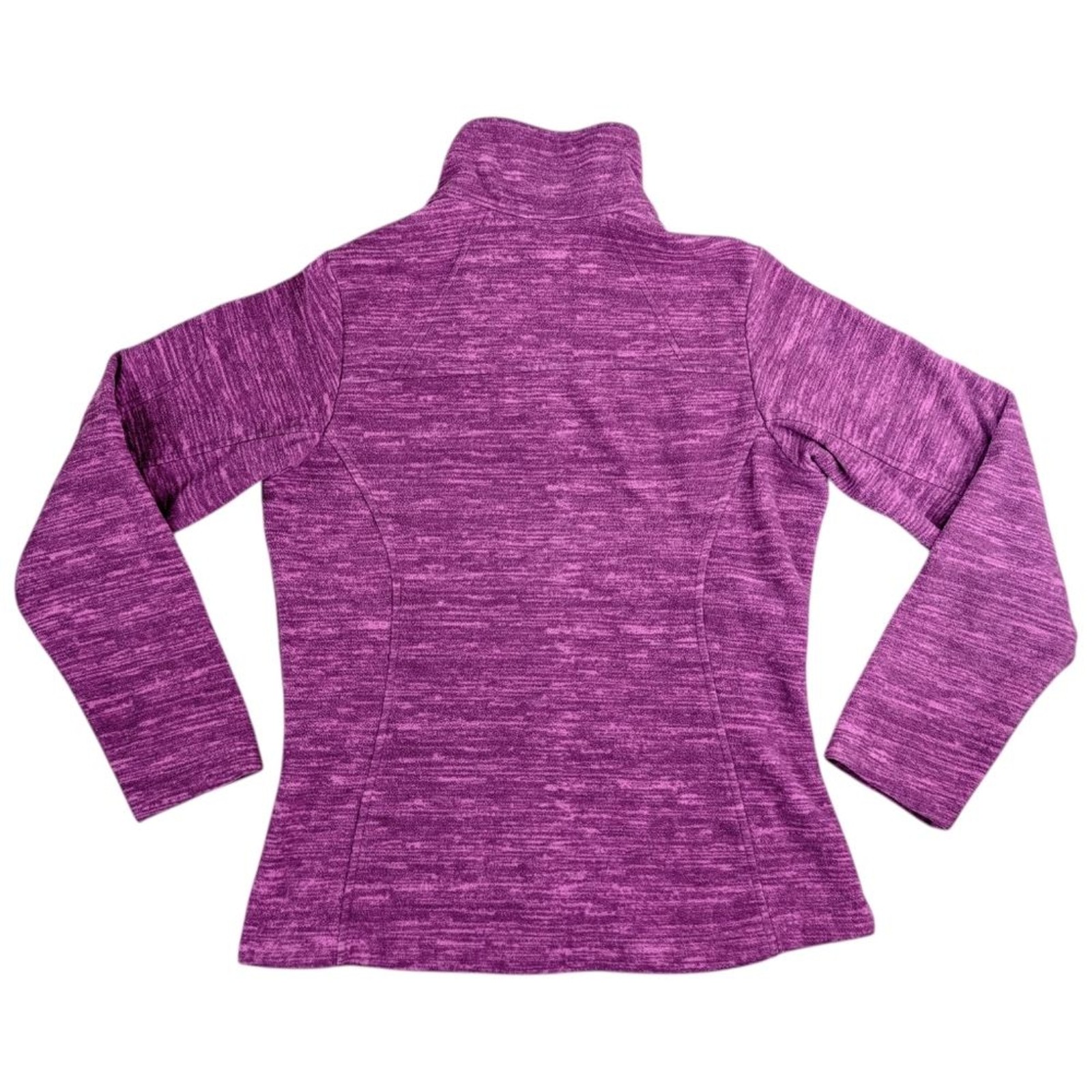 Columbia Women’s Fast Trek II Small Fleece Jacket Purple Pink Full Zip Pockets