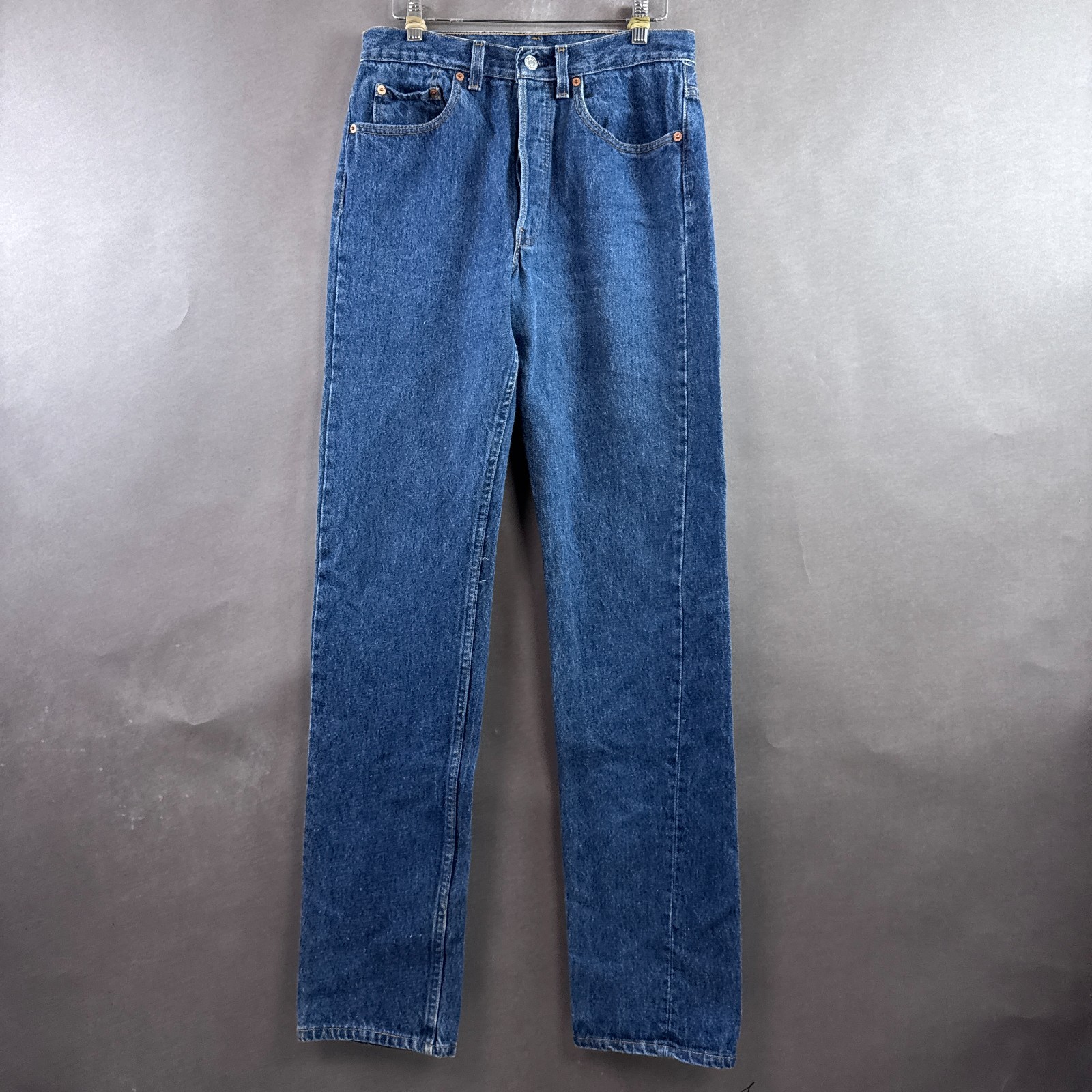 Vintage Levis 501 Jeans Mens 28×36 Blue 90s Made USA Denim Pants (Tag31x36)