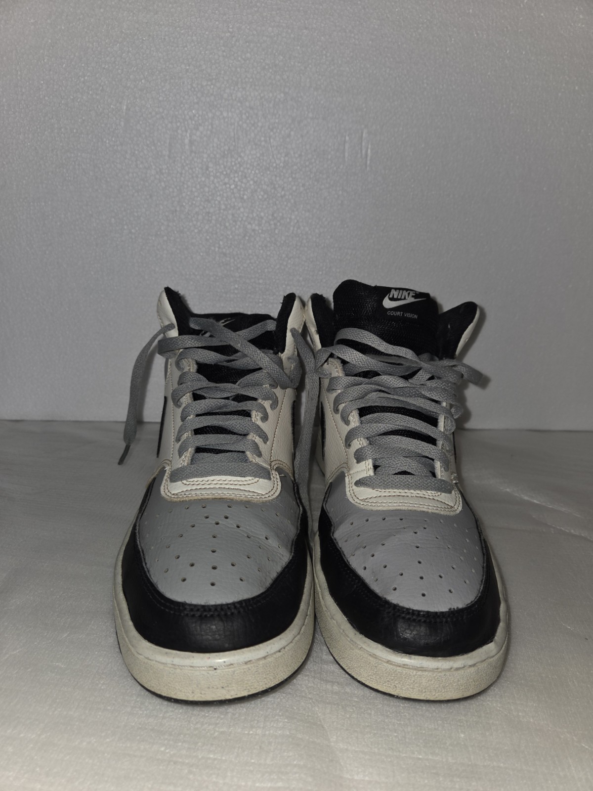 Size 10.5 – Nike Court Vision Next Nature Mid Light Smoke Grey Sail
