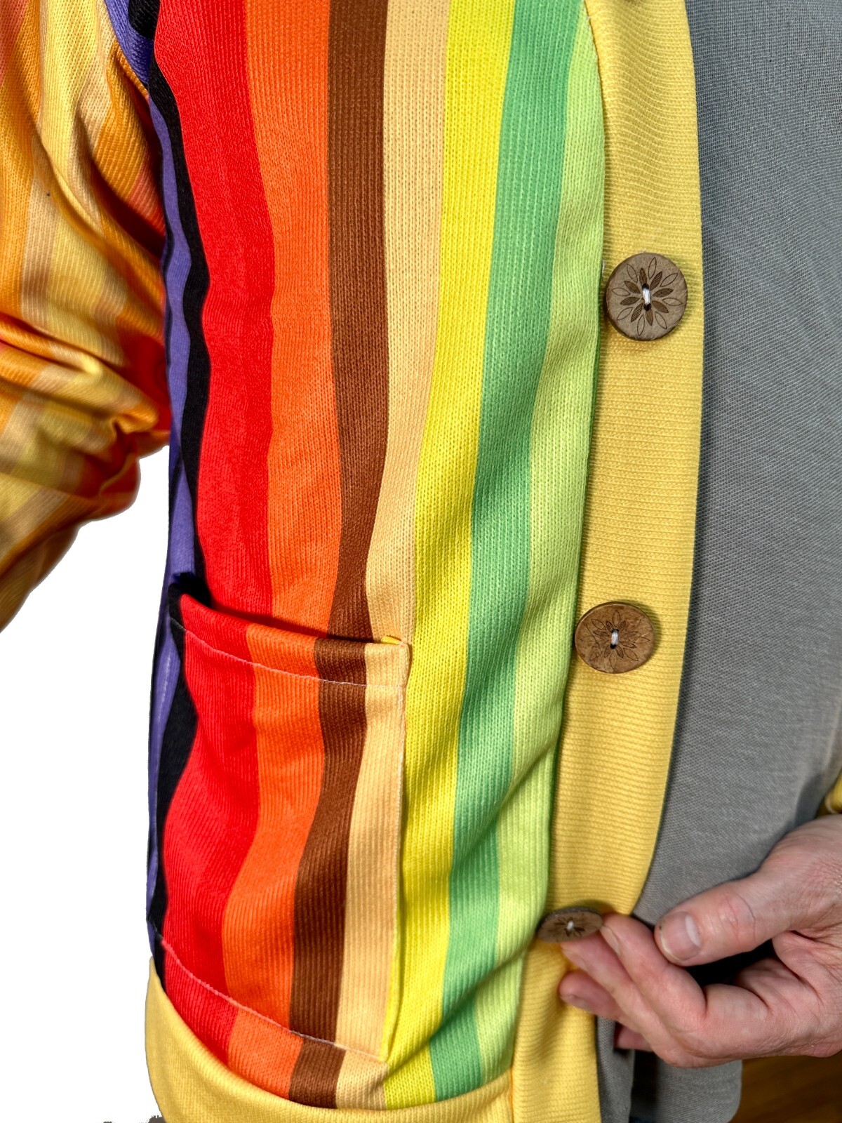 Rodney Dangerfield Caddyshack Style Golf Sweater Rainbow