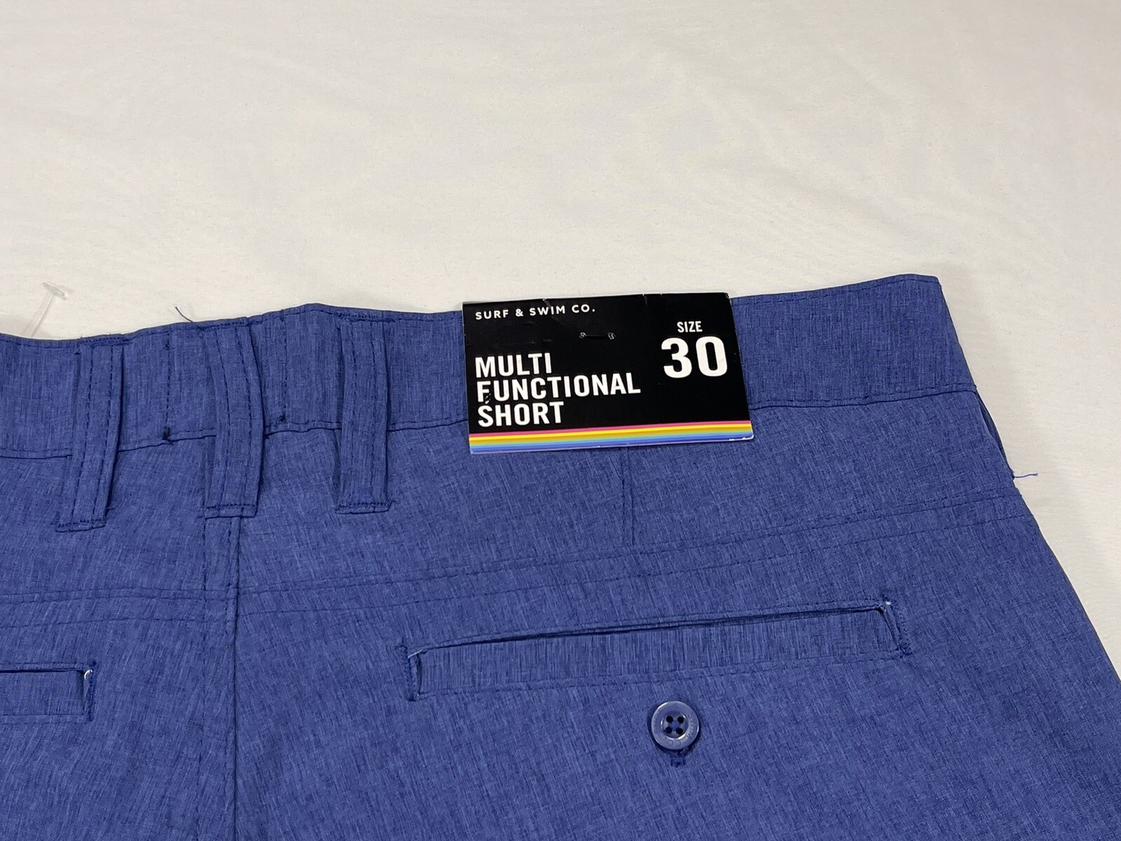 ✅ New ✅Surf And Swim Co Multi Functional Short ✅Moody Blue ✅Mens ✅30 ✅Chambray