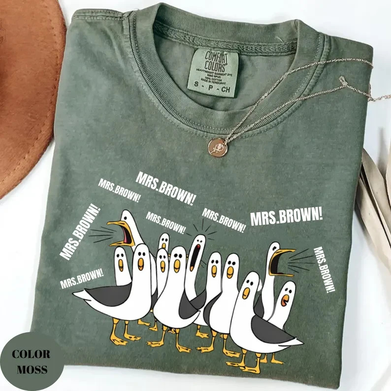 Custom Name Teacher Shirt Personalized Funny Seagull Back To School Graphic Tee