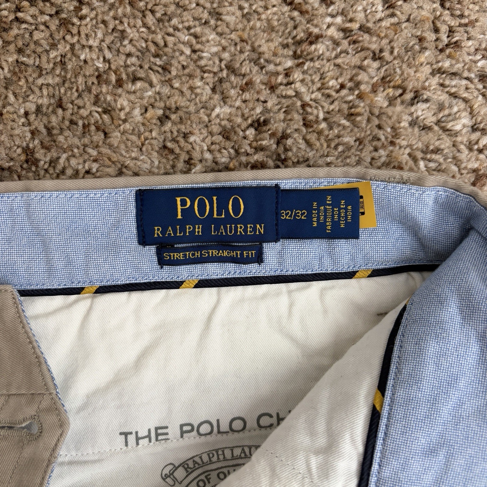 Polo Ralph Lauren Men’s Classic Khaki Stretch Straight Fit Chino Pants 32W
