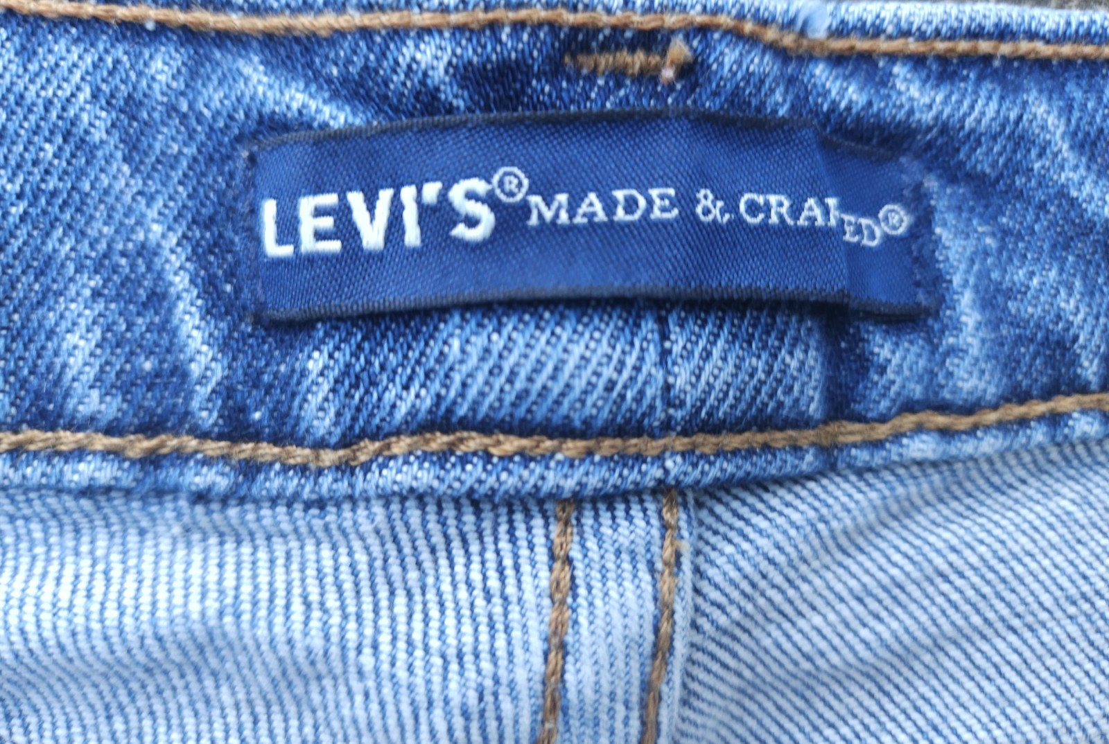 Levi’s Made & Crafted Selvedge Slim Taper Blue Jeans Men’s 31×32 Black Tab Denim