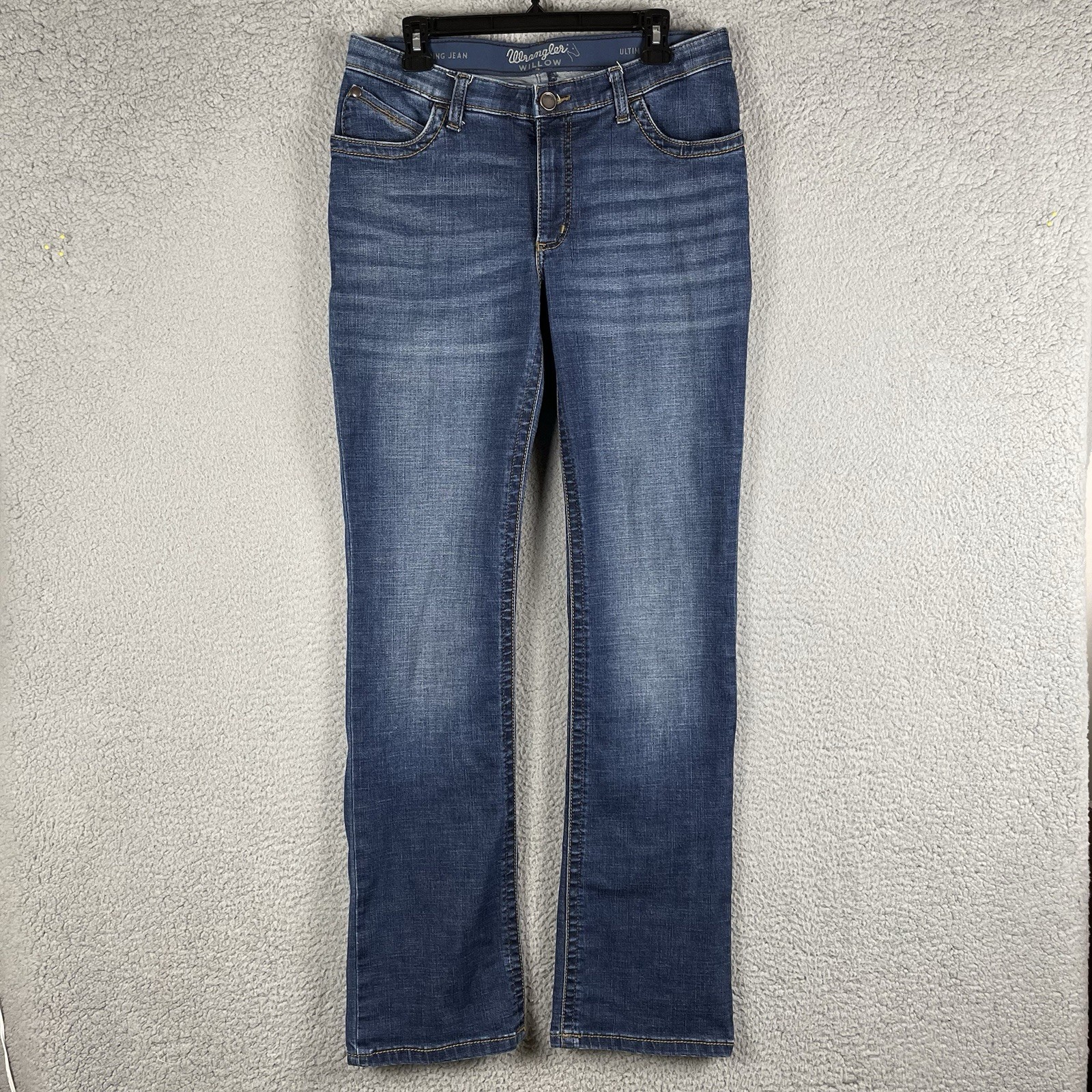 Wrangler Willow Ultimate Riding Jeans Junior Womens 13×36 Blue Denim Bootcut