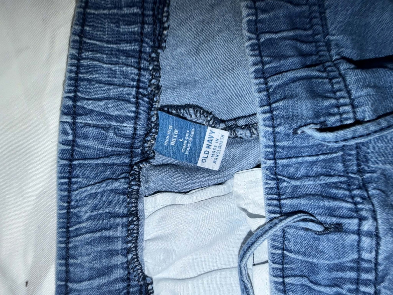 Women’s Chambray Denim Jogger Pants or Pull-On Elastic Waist Denim Pants.