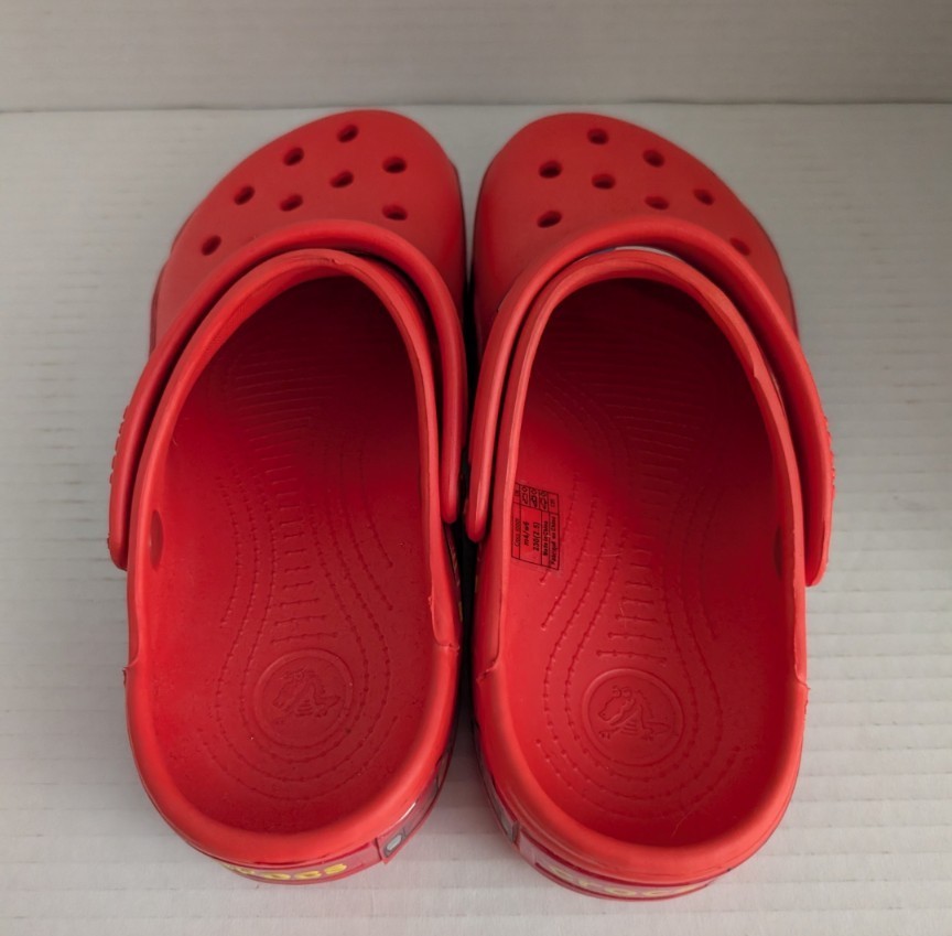 Disney Pixar Cars Crocs Lightning McQueen Red Classic Clogs M4/W6 Non Light Up