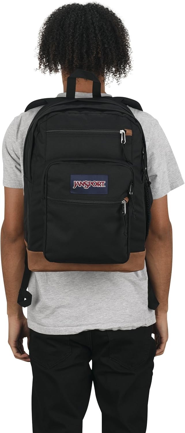 NEW JanSport Cool Student Laptop Backpack – Black (17″ x 12″ x 8″)