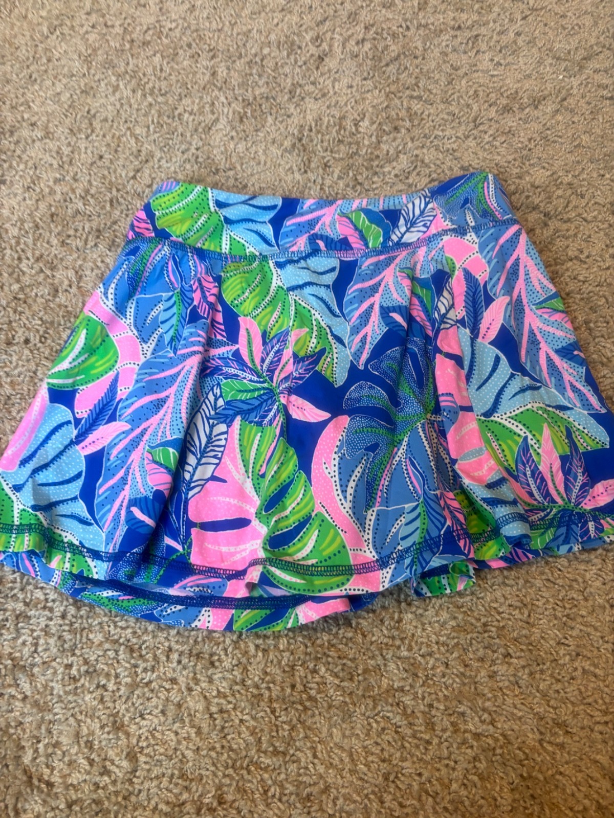 lily pulitzer skort size xxs pink blue multi