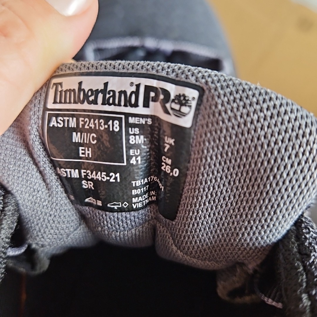 Timberland PRO Powertrain Sport Alloy Toe EH Work Shoes Black Slip Resistant