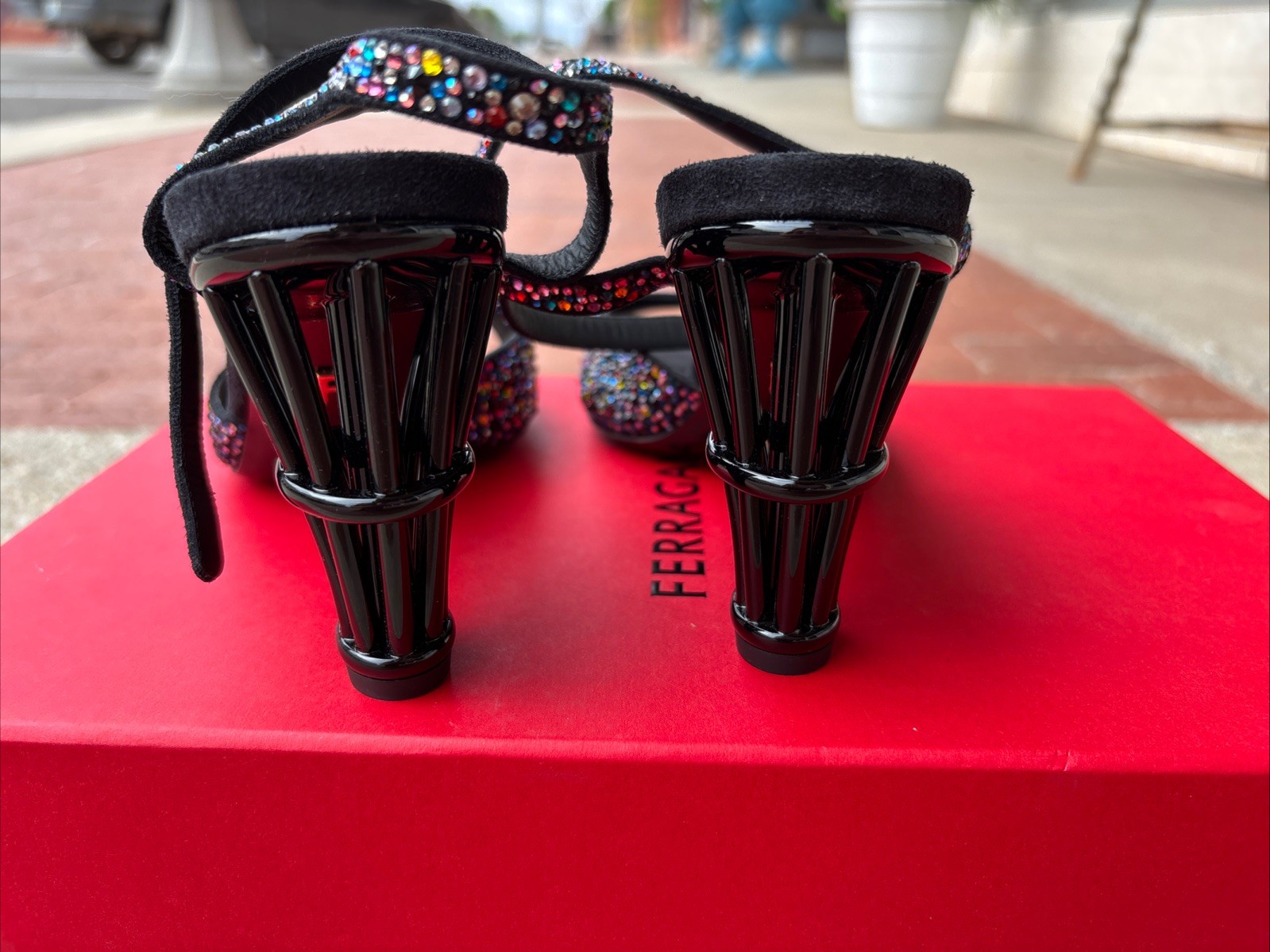 Salvatore Ferragamo Nikla 85 Embellished High Heel