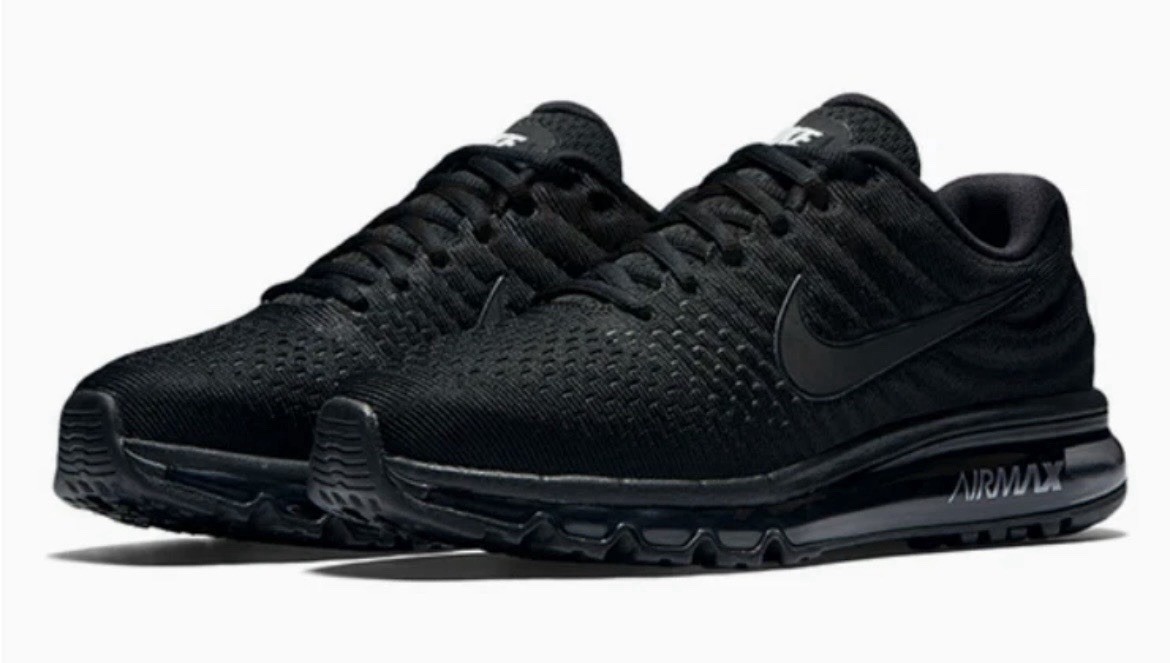 Nike Air Max 2017 Shoes Triple Black 849559-004 Men’s Multi Size NEW