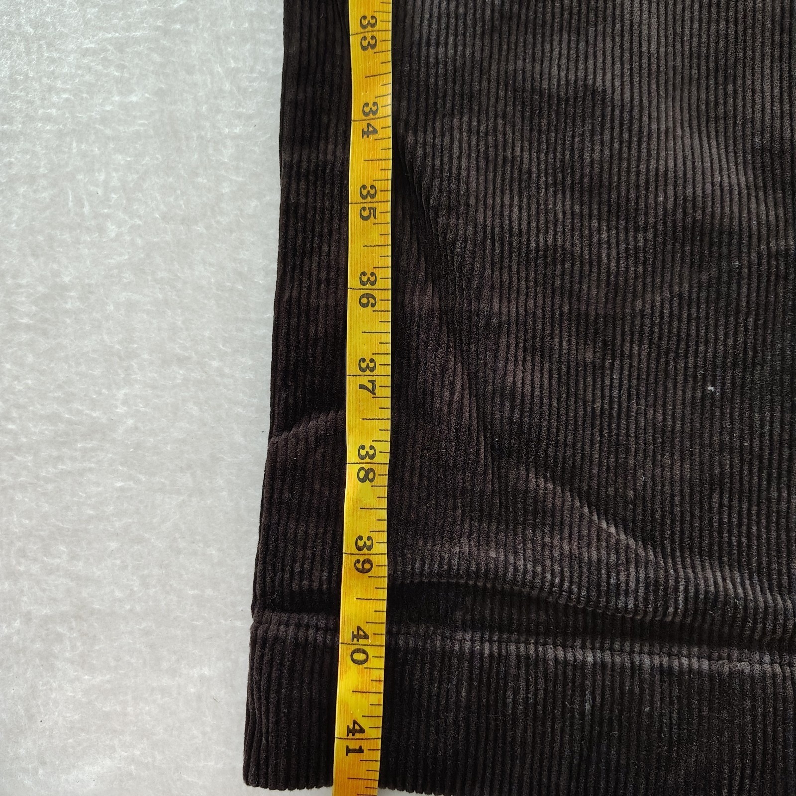 Polo Ralph Lauren Classic Fit Pants Mens 36/32 Brown Corduroy Pleated Trousers