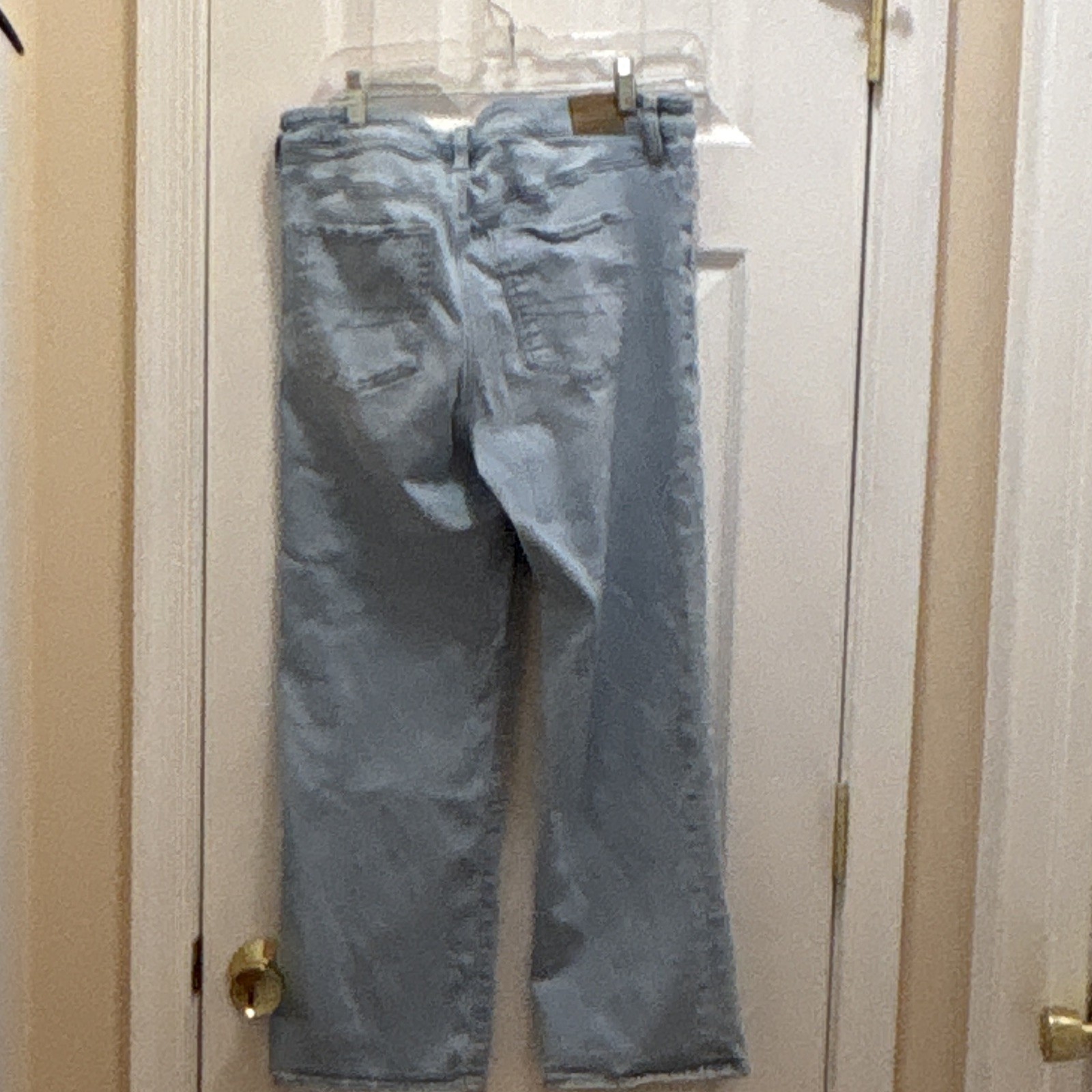 American Eagle High Rise Kick Boot Crop Light Wash Stretch Blue Jeans 10