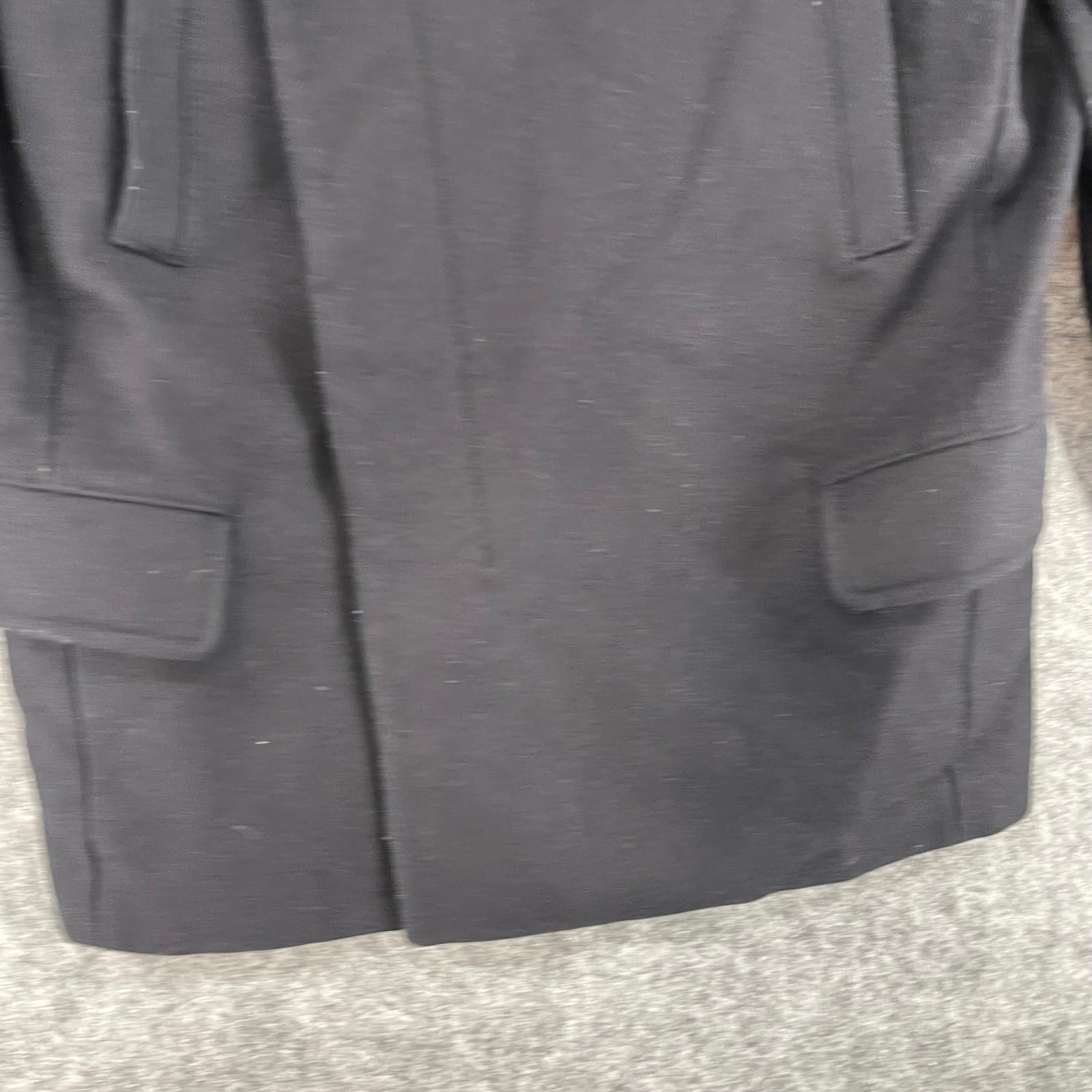 AllSaints Jacket Mens 38 Peacoat Black Wool Blend Italian