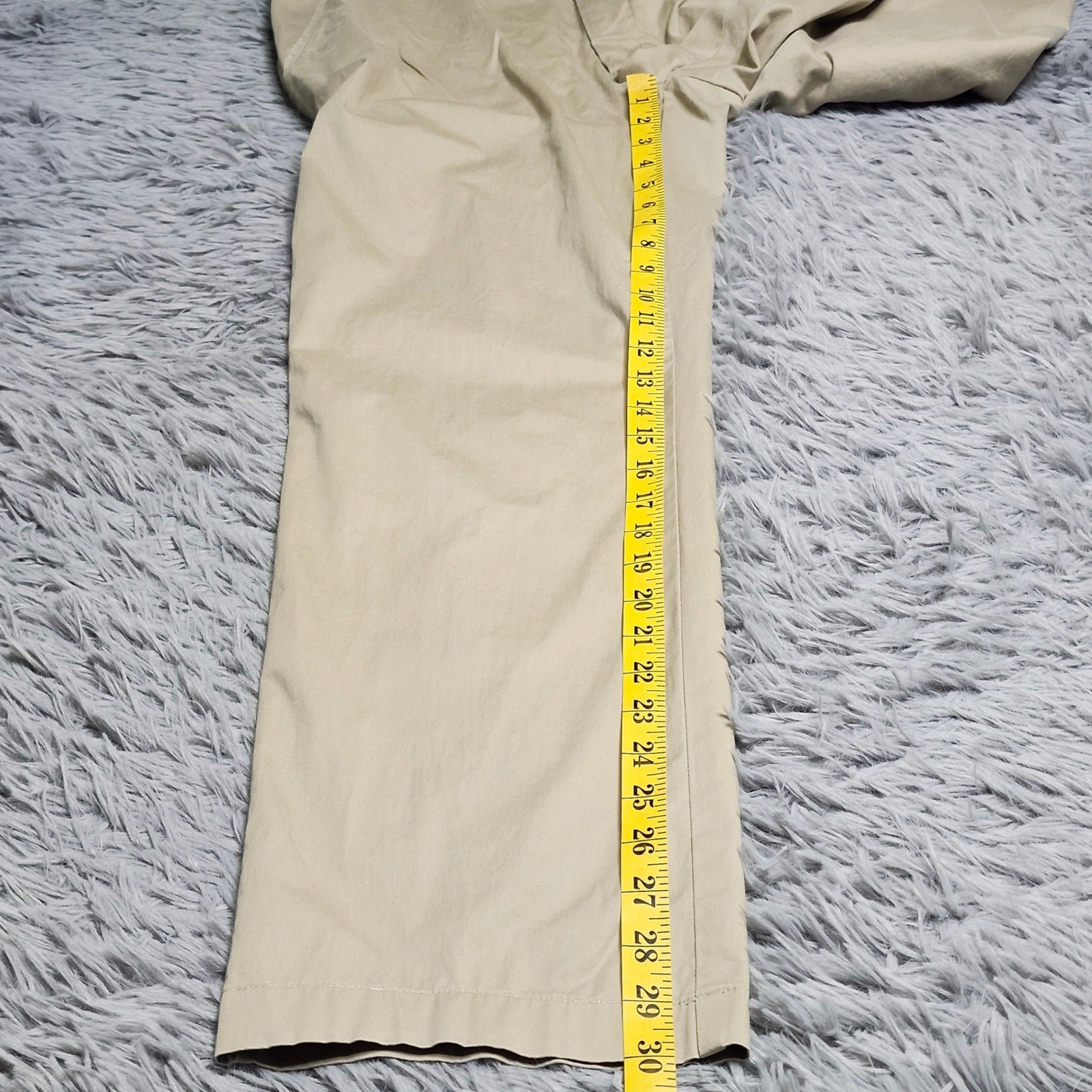 Alberto Chino Pants Mens 35×30 Hemmed Beige Cooler Ceramica Cotton Modern Fit