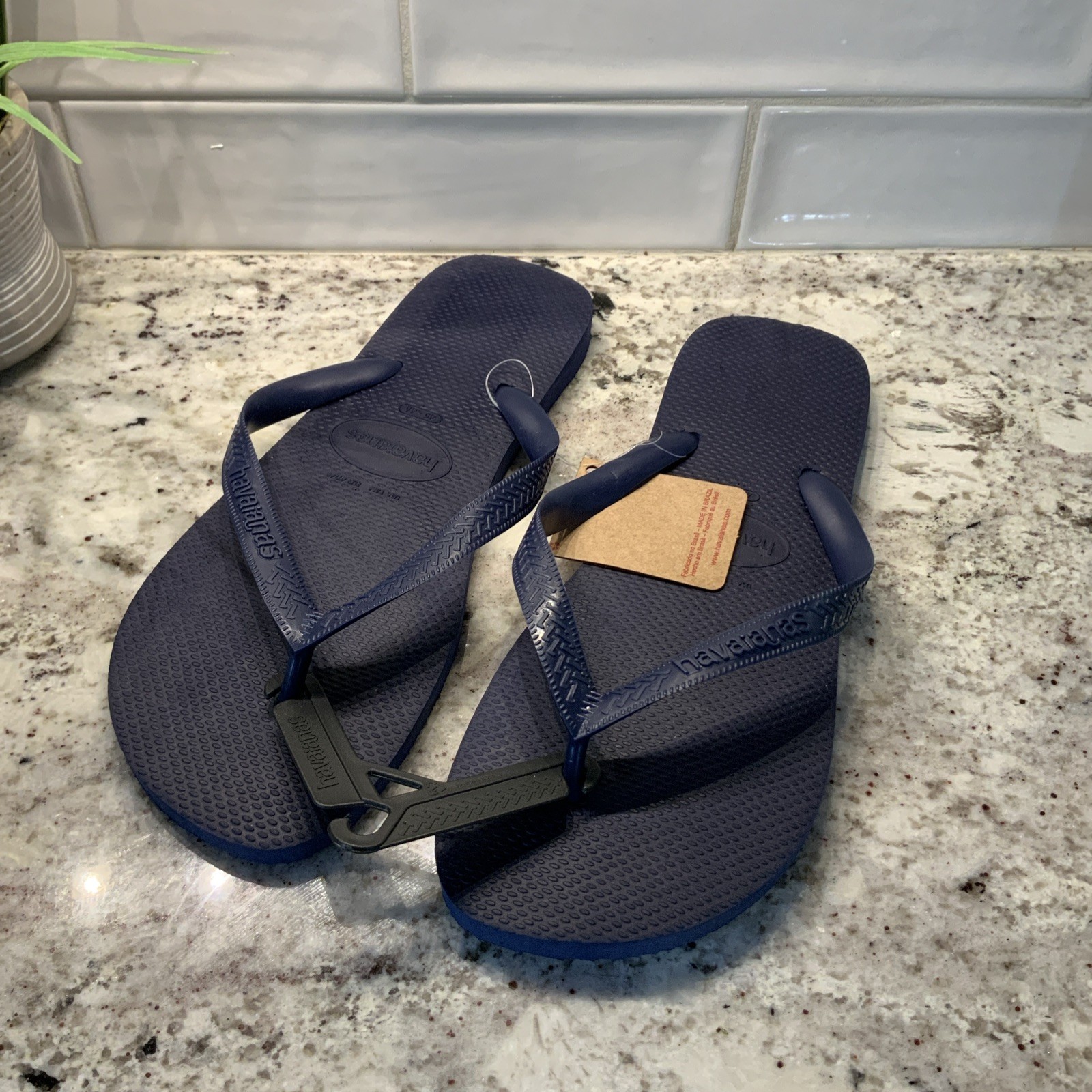 Havaianas Unisex Hav. Brasil Flip-Flops Navy Men’s 13