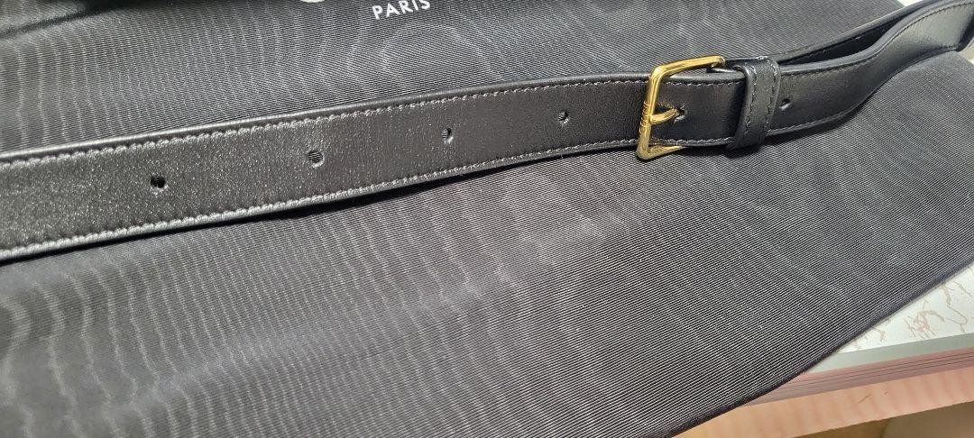 Unused Celine Leather C Charm Body Bag Black W 27 x H 13 x D 5cm