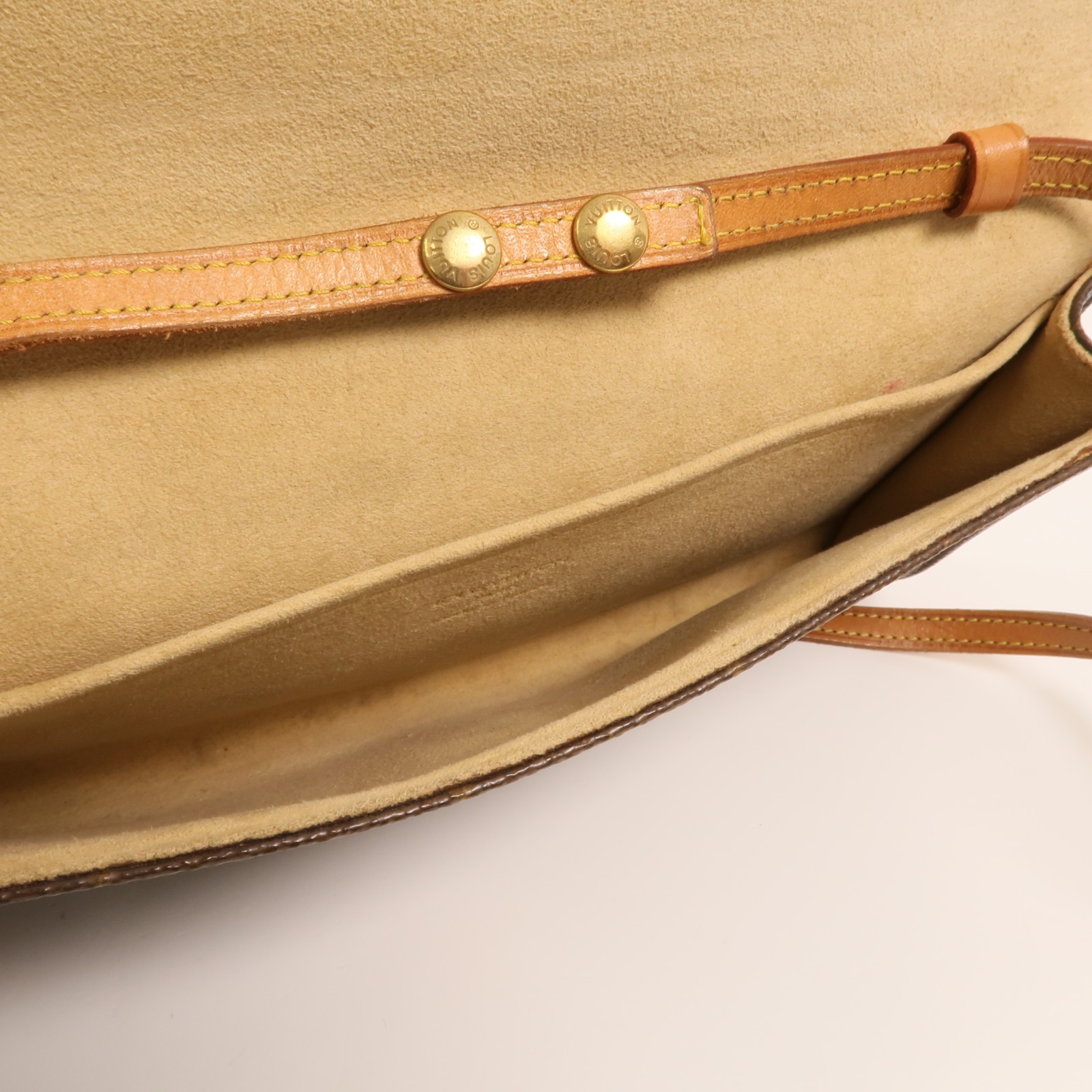 LOUIS VUITTON LV GHW Pochette Twin GM Shoulder Bag M51852 Monogram Brown
