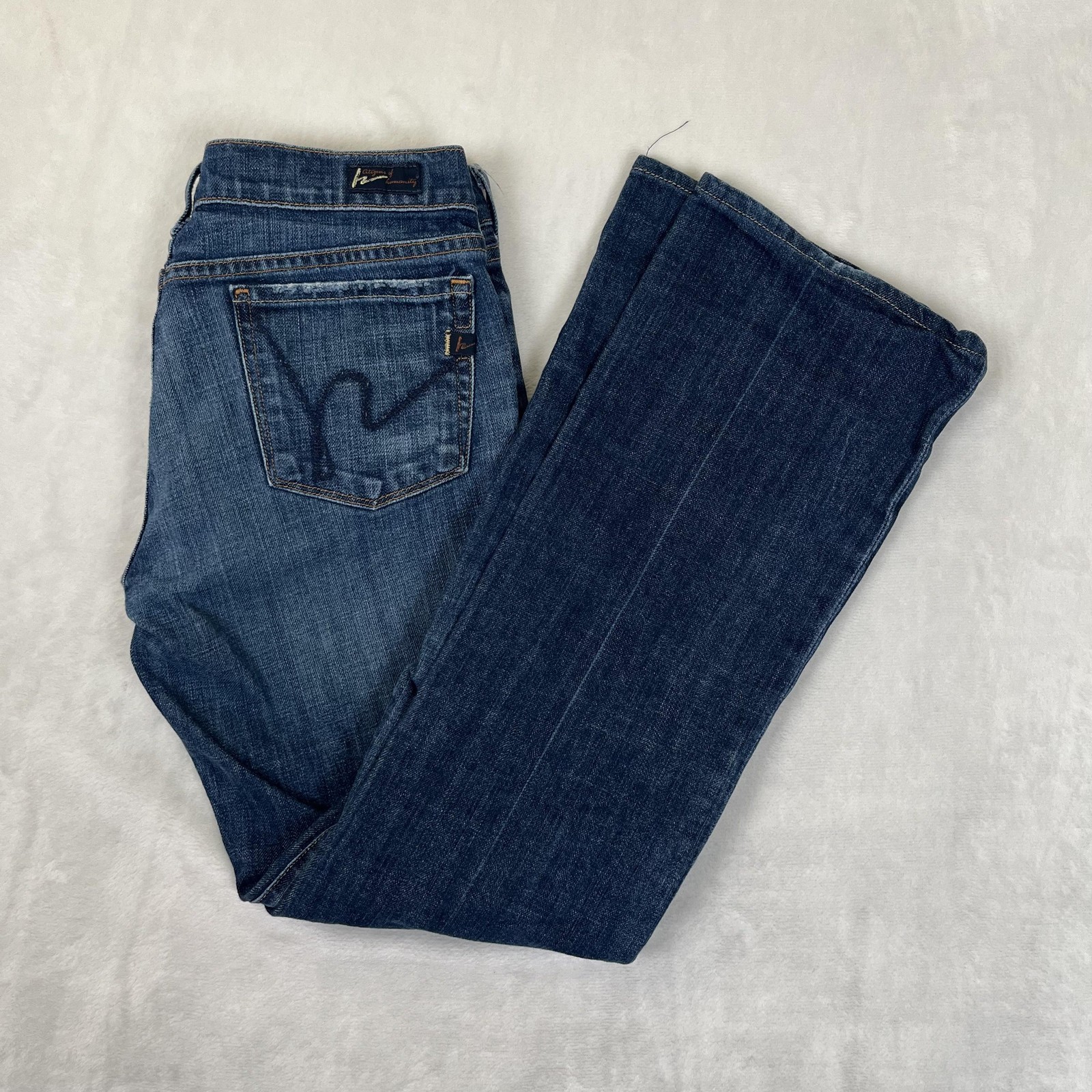 Citizens Of Humanity Kelly Low Waist Bootcut Jeans Womens 29 Blue Stretch Denim