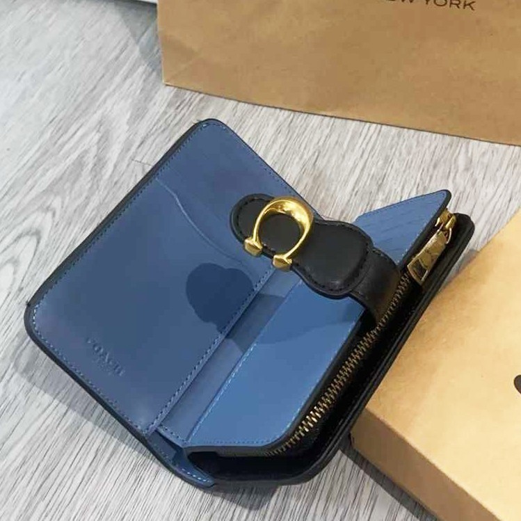 COACH Tabby Medium Wallet Signature Denim CA196 outlet New With Box