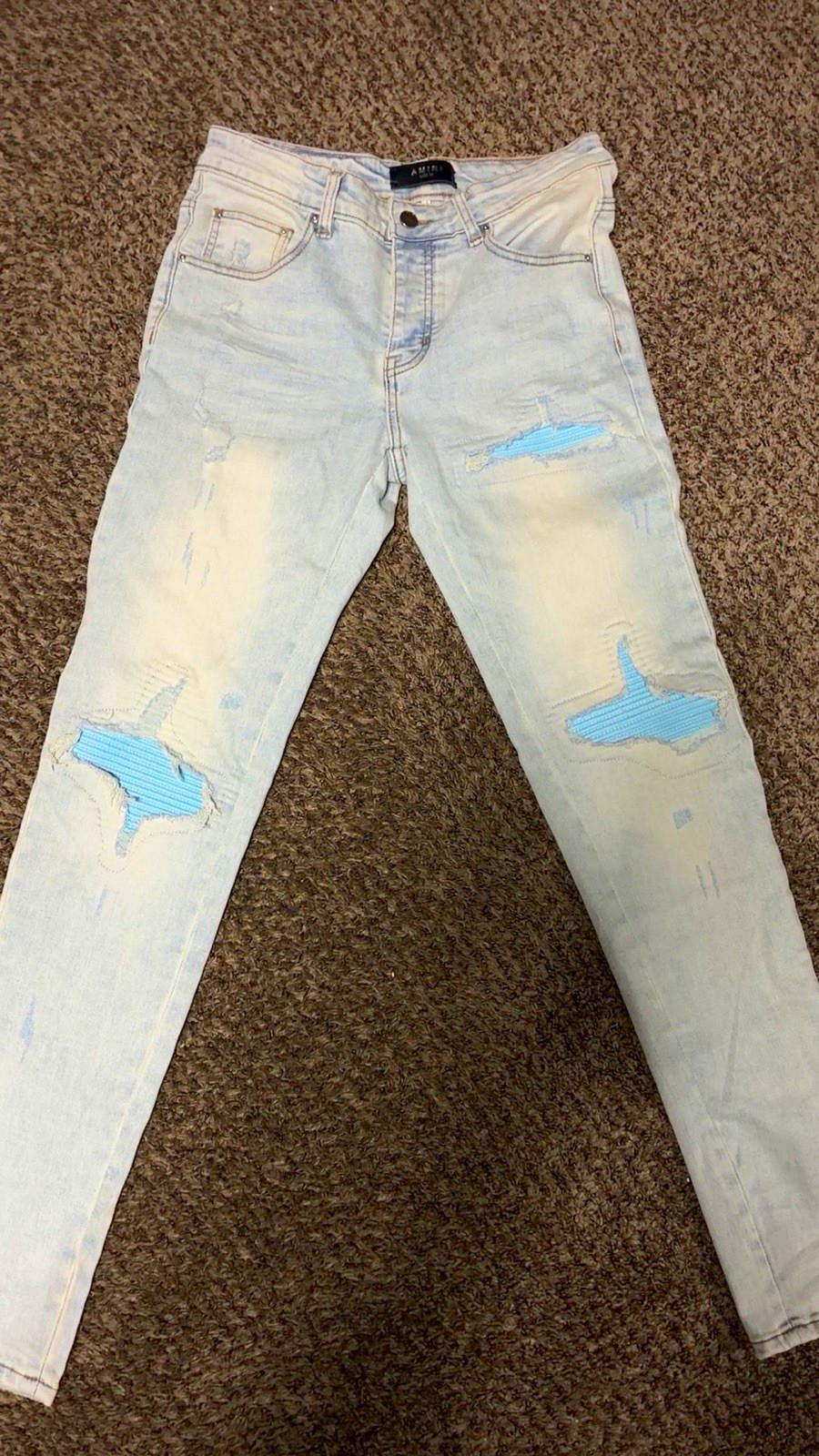 Amiri Baby Blue Mx1 Size 29-30