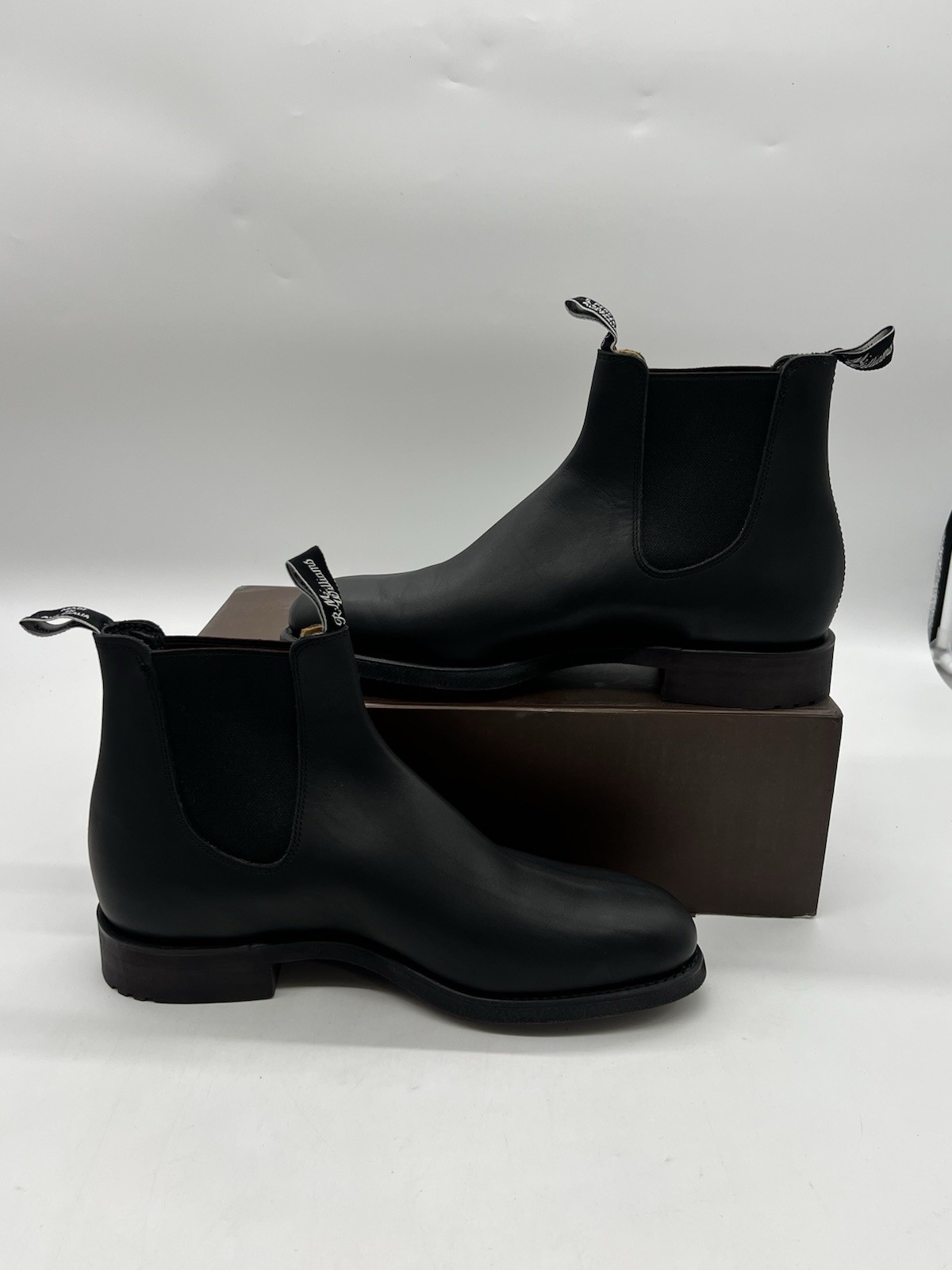R.M Williams Gardner Men UK Sz 10.5 Sz US 11.5 Black Leather Chelsea Boots Shoes