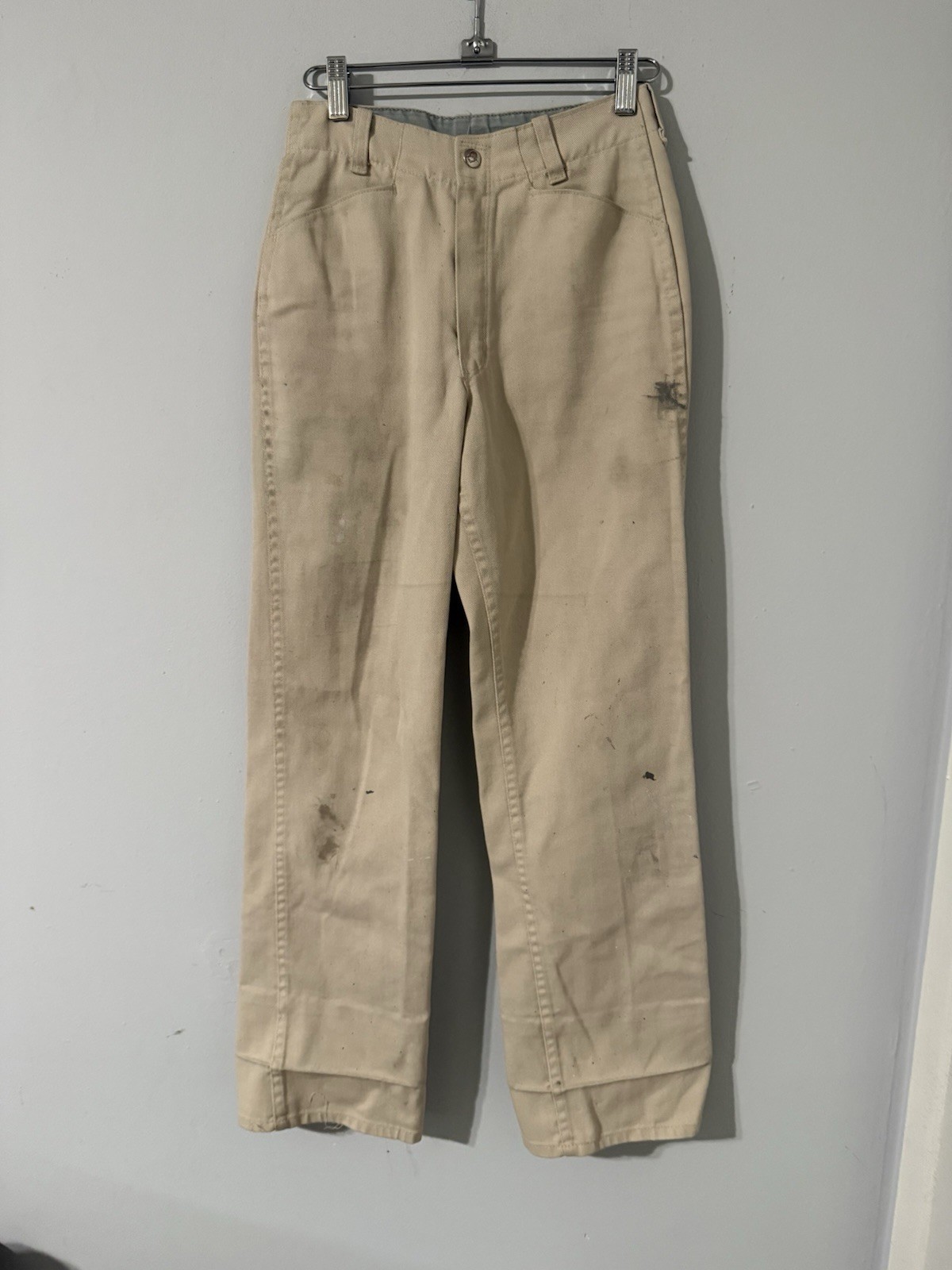 Vintage 1960s /70s Ben Davis Frisko Jeens Style Chino Pants 24×27” Beige