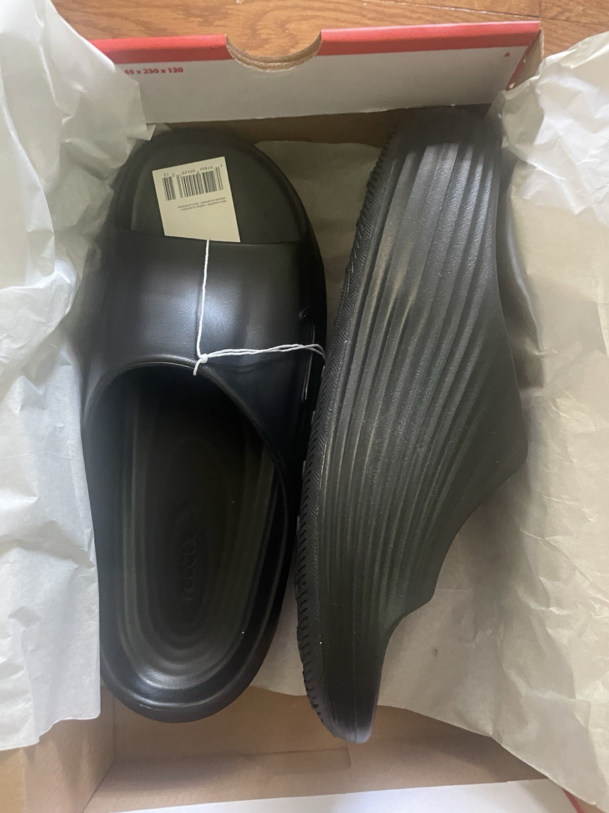Nike ReactX Rejuven8 Slide Triple Black Men’s Size 12 ReactX Foam Slides