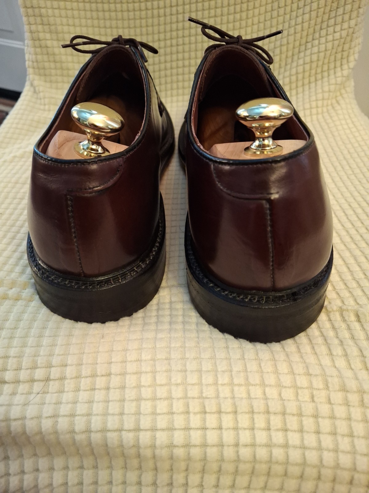 Vintage Bostonian Men Oxblood Oxfords Leather Uppers, Lining & Soles 10 D/B US