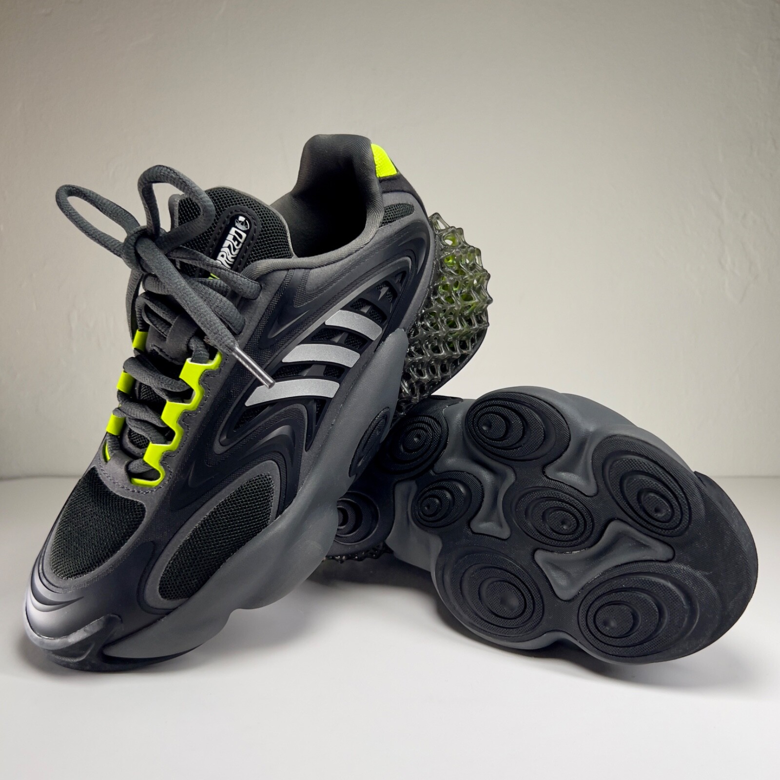 Size 6M / 7.5W – adidas 4D Krazed Black Solar Yellow GX9595