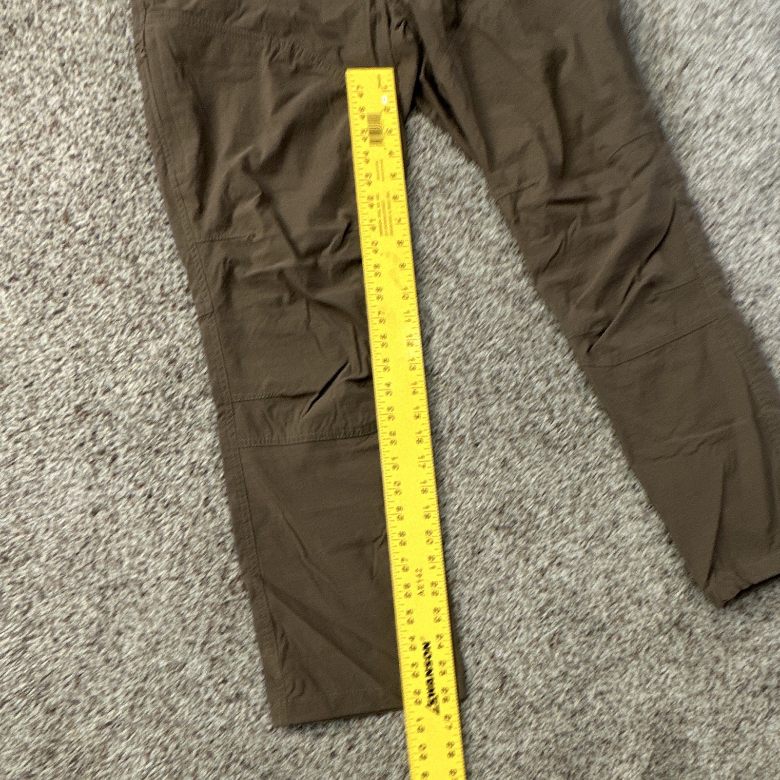 KÜHL Men’s Brown Casual Pants 34W Straight Leg Canvas Nylon/Spandex Pockets