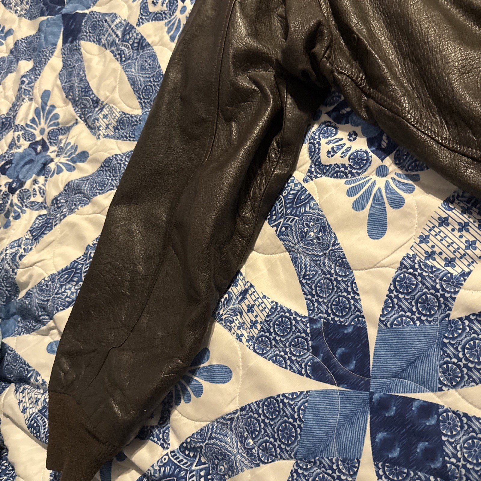 Vtg Avirex Limited Leather Bomber Military Jacket (Read Below) Lg-XL