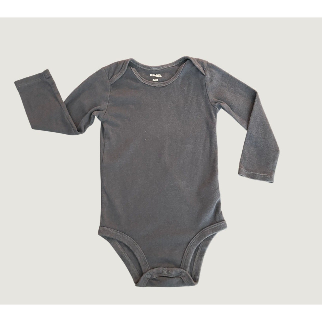 Simple Joys by Carters Baby Boys Gray Long Sleeve Bodice 24M GCL91382-IGP 1335