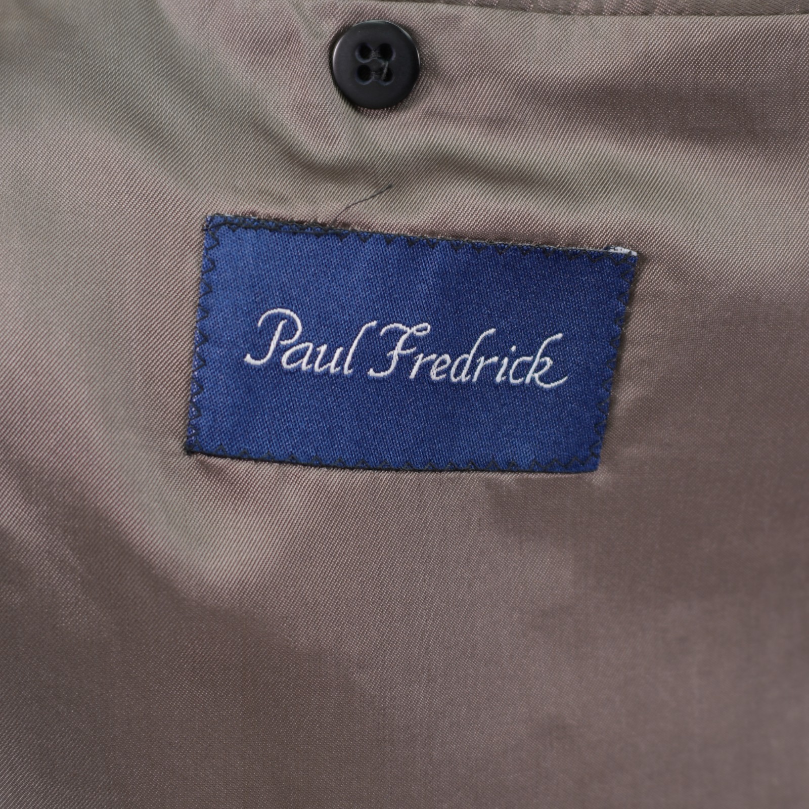 Paul Fredrick Textured Tweed Wool Silk Nylon Sport Coat Brown Herringbone 42R