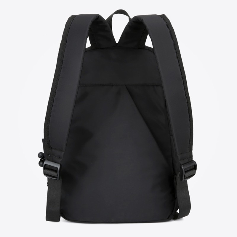 Mini Men’s Backpack Small Black Canvas Travel School Waterproof Bag