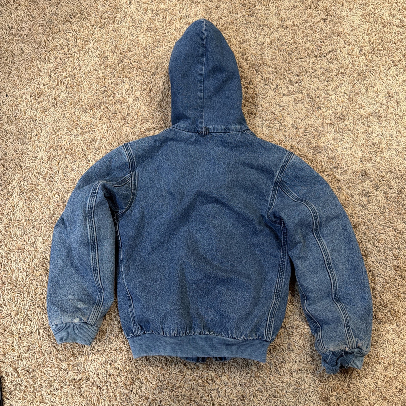 Vintage Carhartt Y07 DST Denim Work Jacket Youth Size M