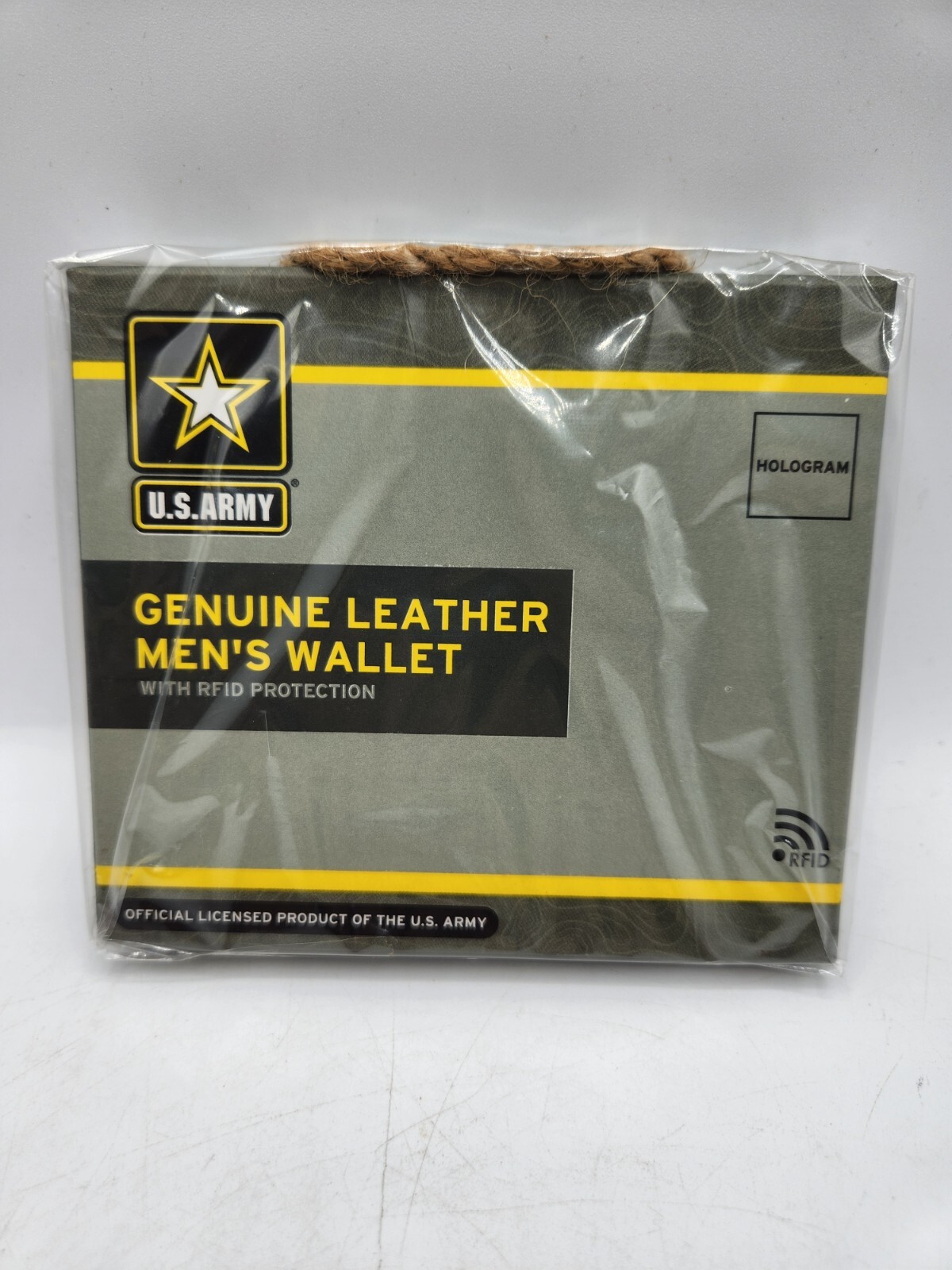 U.S. Armed Forces RFID Men’s Genuine Leather Wallet US Army
