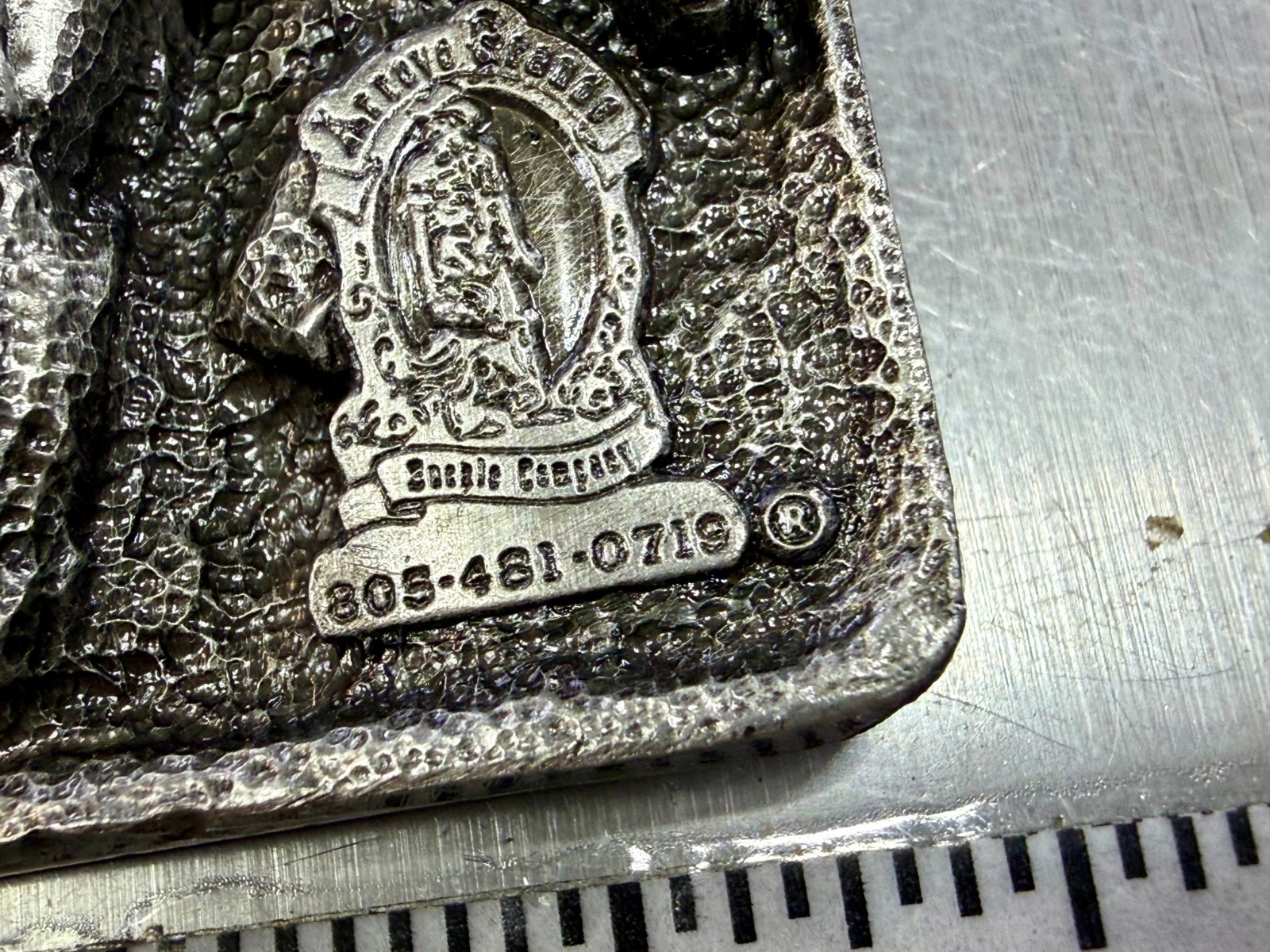American Construction Worker 1985 Commemorative Belt Buckle by Arroyo Grande