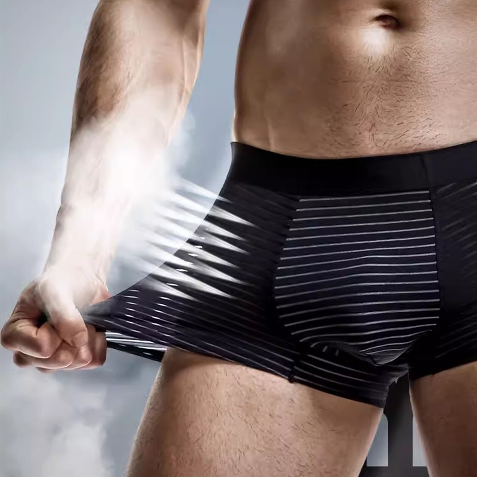 3PCS Men Underwear boxer briefs Soft Comfortable Bamboo Viscose Underwear Trunks