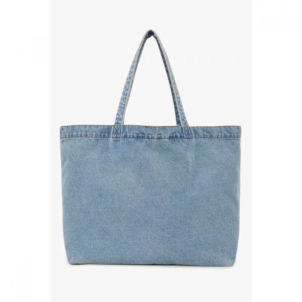 STUDIO TOMBOY Denim Embossed Print Shoulder Bag 9176470988CT
