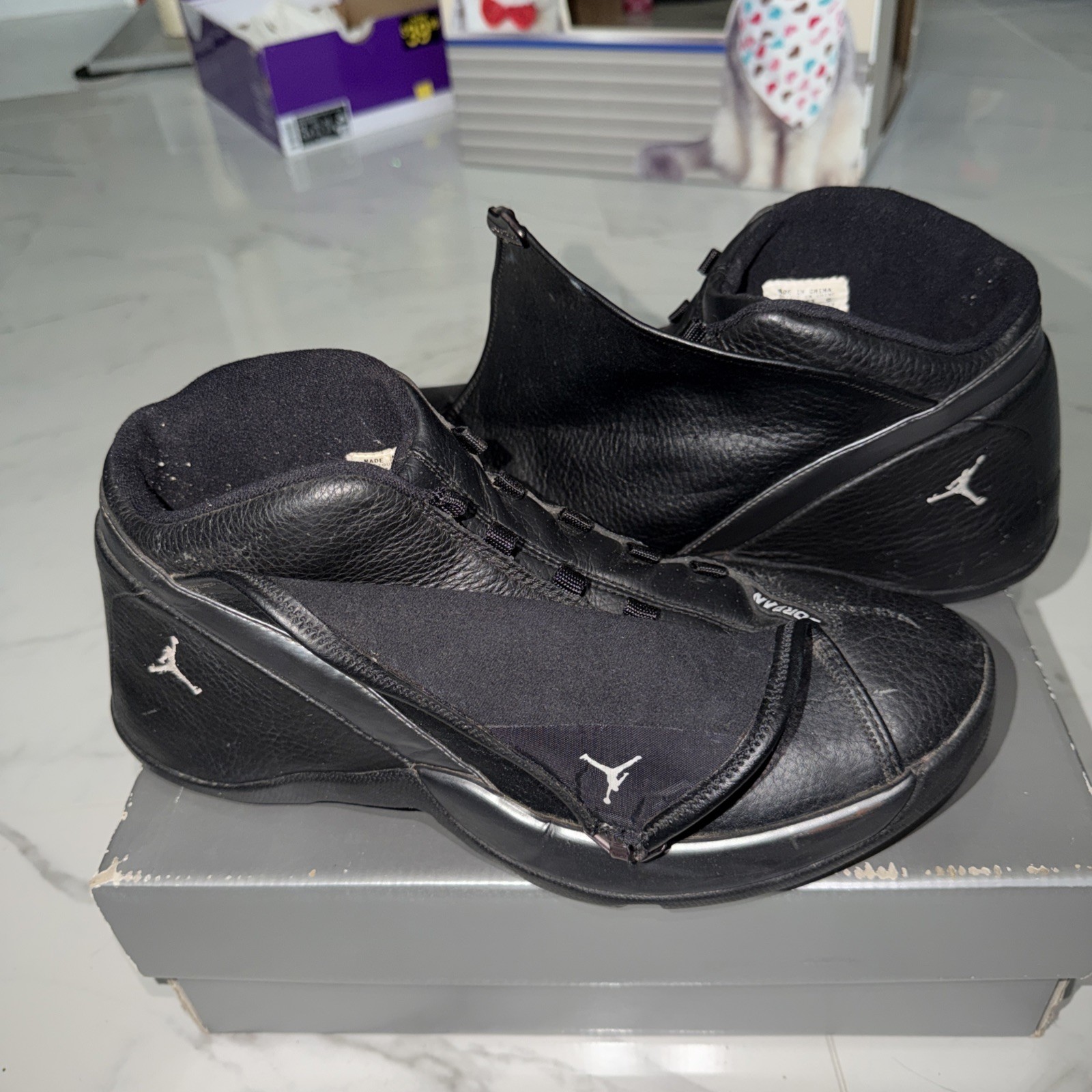 Air Jordan Jumpman Team J Black / Grey SIZE 12