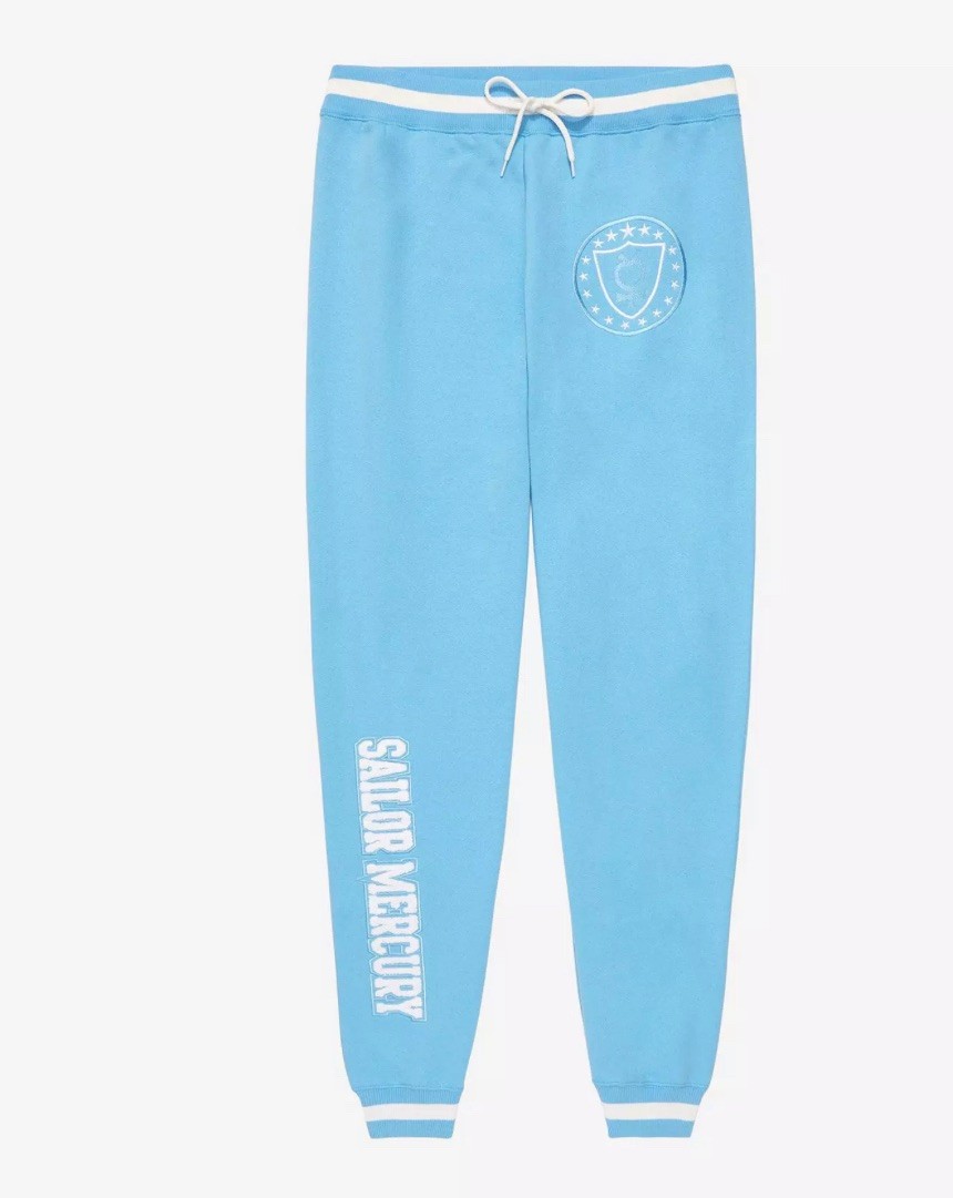 Sailor Mercury Sweatpants Adult Medium Blue Varsity Joggers Pretty Guardian